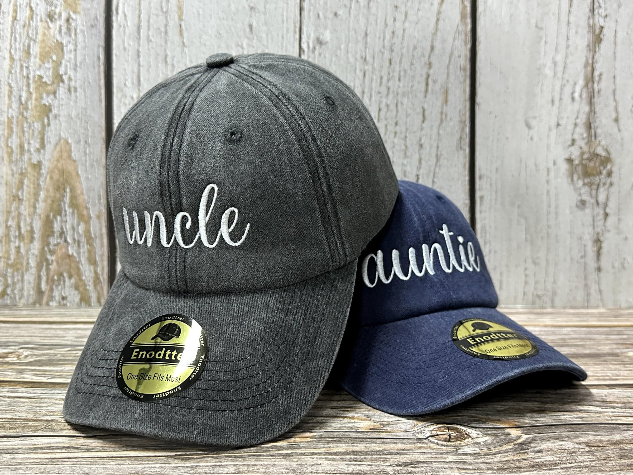 Embroidered Hats for Uncle Auntie Grandpa Grandma Mama Mini