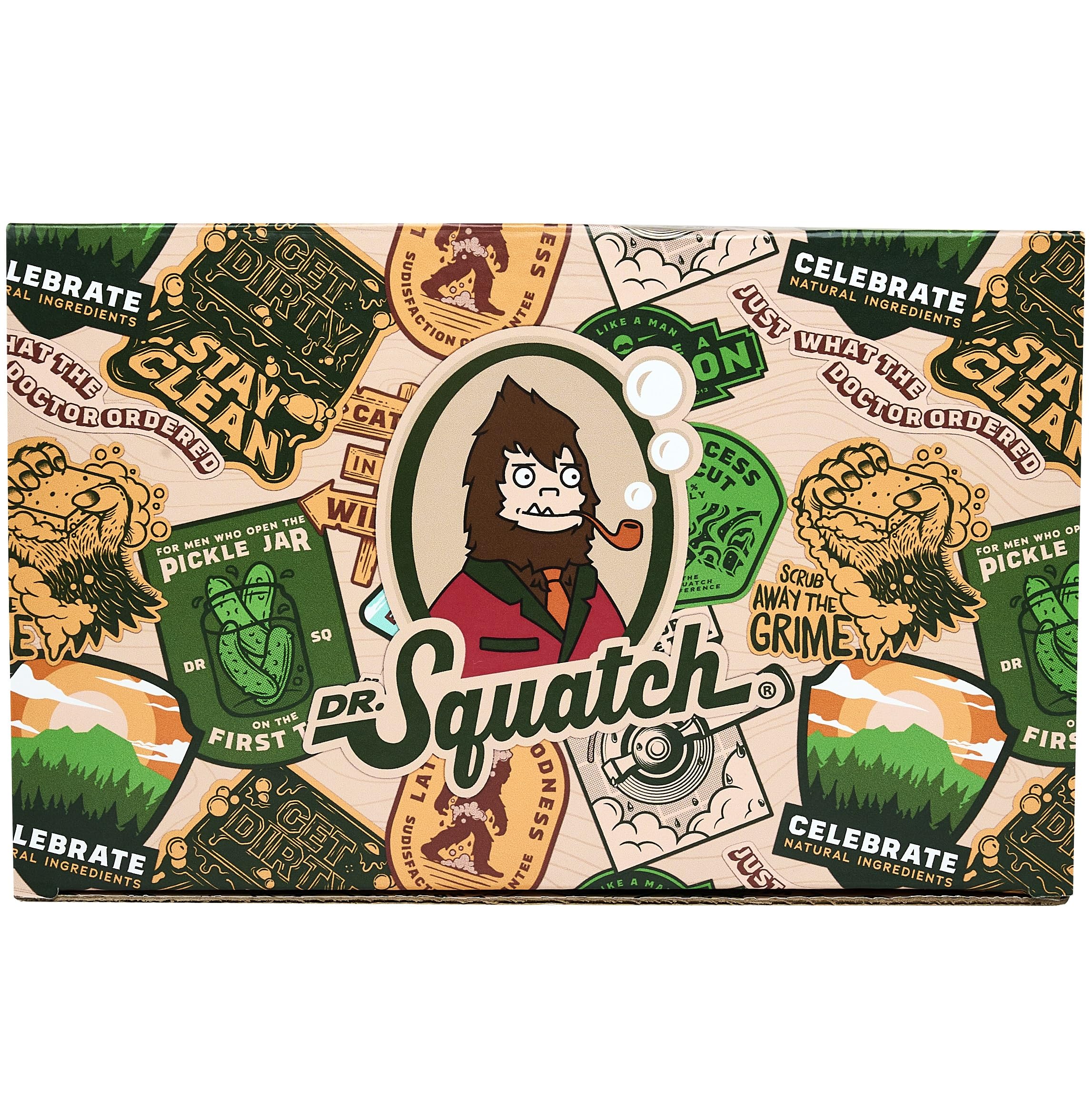 Dr. Squatch Men’s Soap & Deodorant Bundle - Birthday Gifts for Men - Bar Soap, Aluminum Free Deodorant Men - Gifts for Men (8 Piece Bundle)
