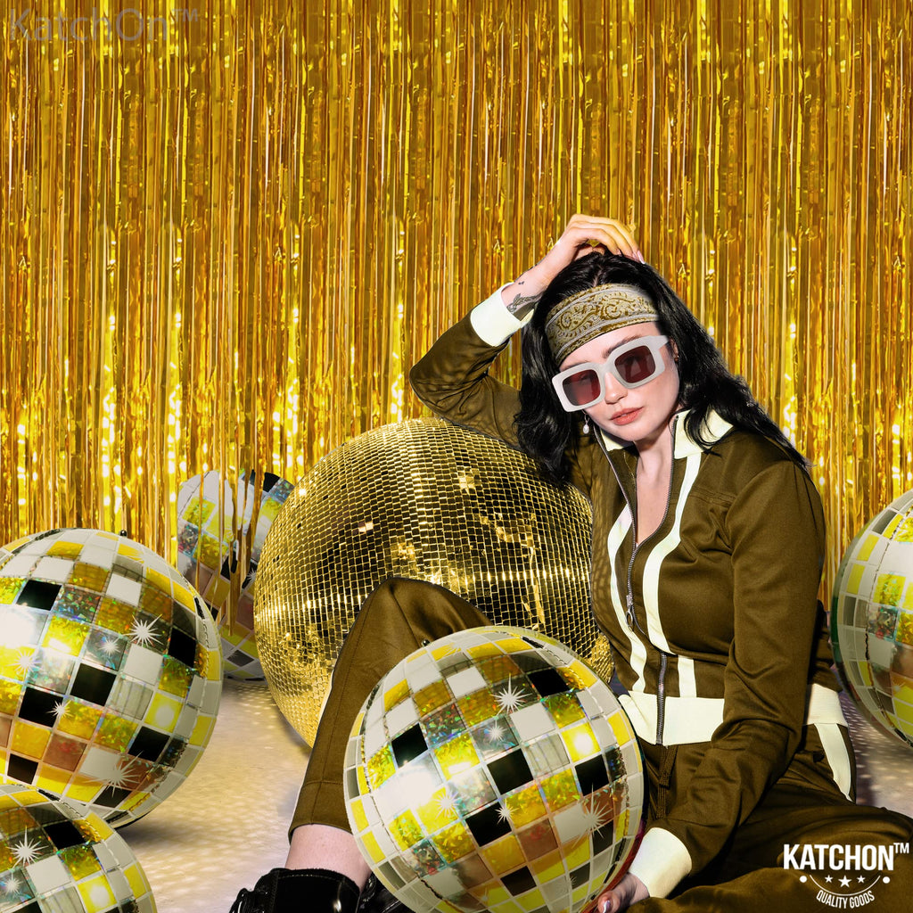 KatchOn, Large Gold Foil Balloons - 22 Inch, Pack of 12 | Gold Balloons for Graduation Decorations 2026 | Mylar Balloons for Anniversary, Wedding, Golden Birthday Party Decorations