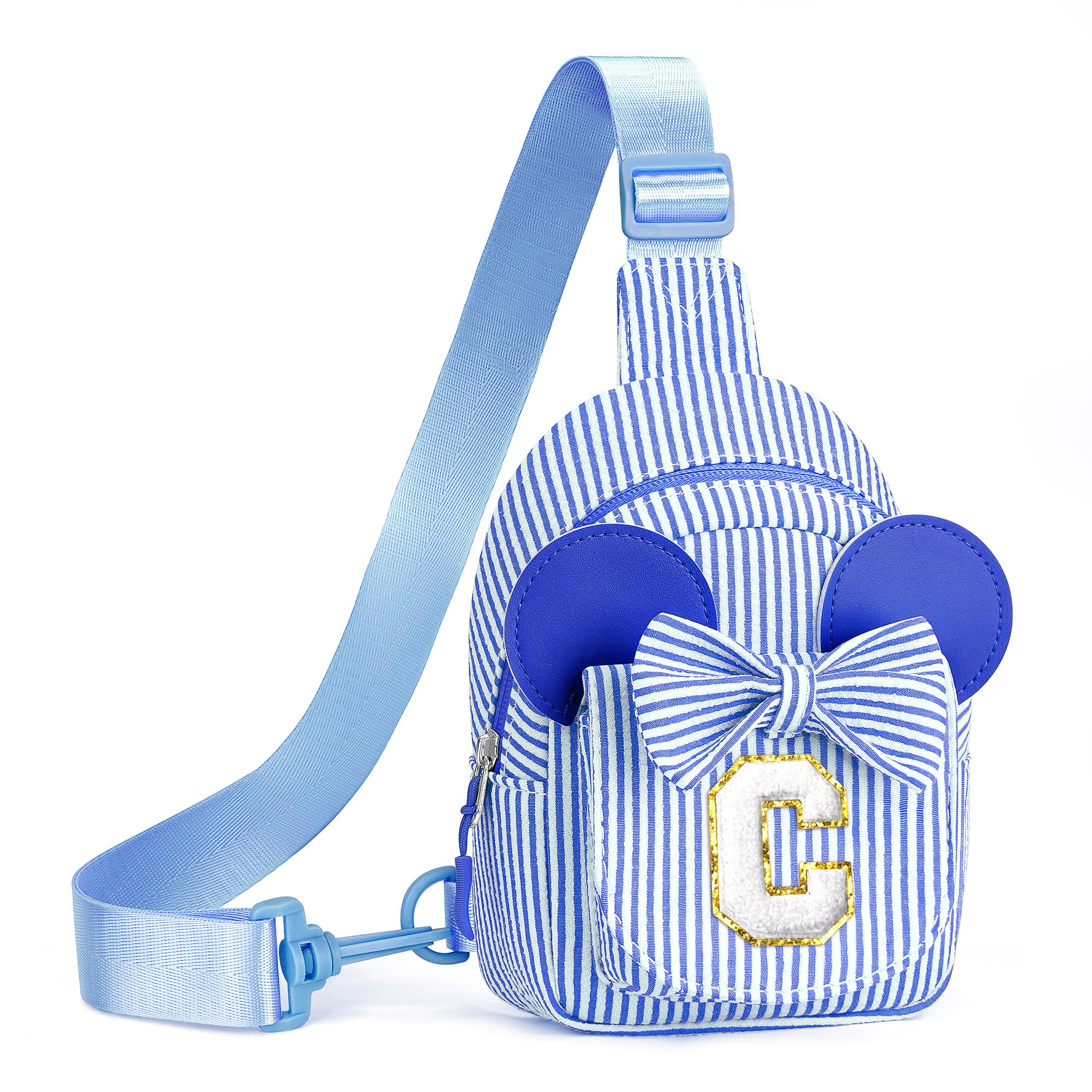 Birthday Gifts for Girls Kids, Personalized Small Initial Pink Sling Bag for Kid Girls | Small Initial Monogram Fanny Packs Crossbody Bag Purse for Girl Kid Year Old Birthday Gifts (Pink A)