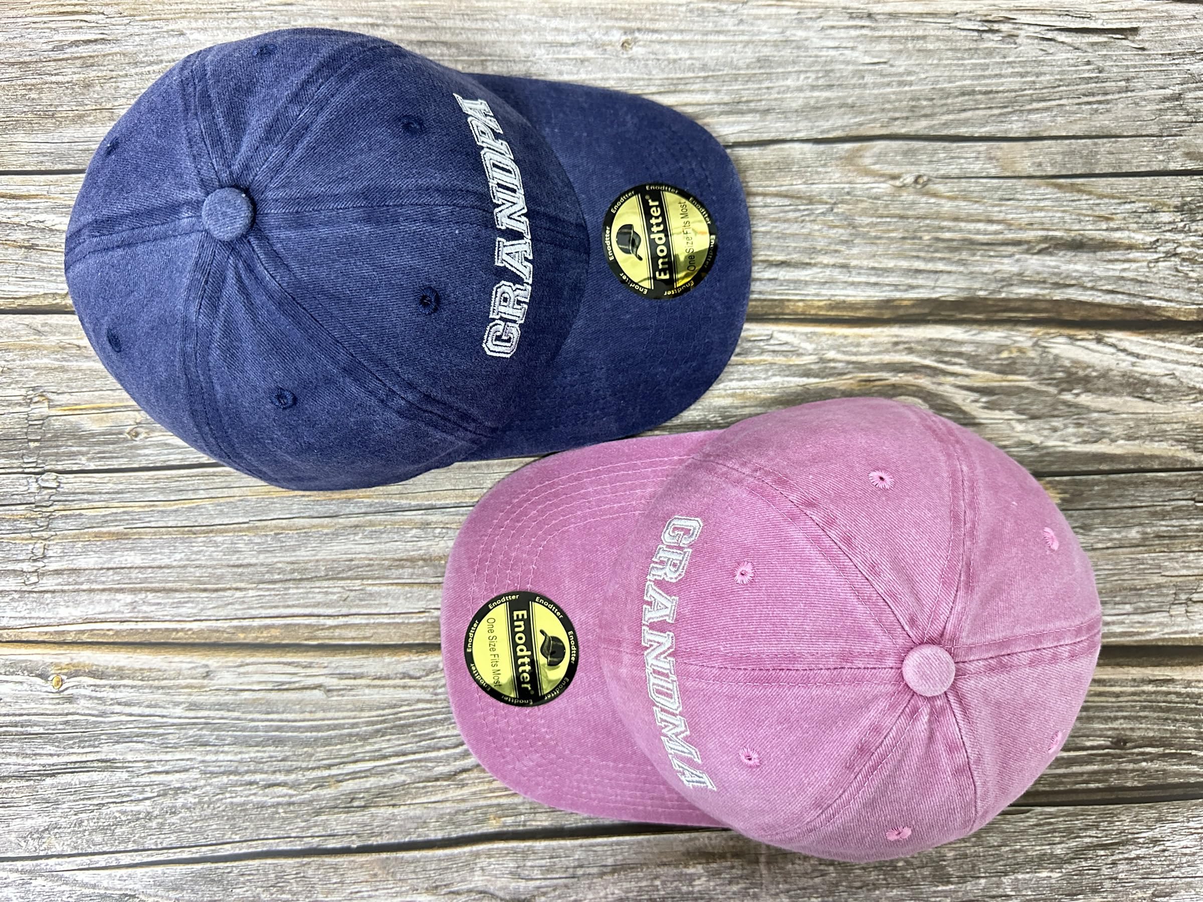 Embroidered Hats for Uncle Auntie Grandpa Grandma Mama Mini