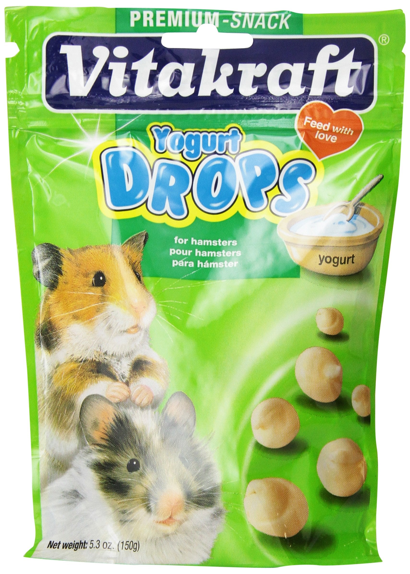 Vitakraft Mini Drops Cherry Banana Treats for Hamsters Rats Mice and Small Pets - Wholesome Small Animal Snacks with Real Fruit Flavor and Nutrient-Rich Goodness - 2.5 Ounce Pack