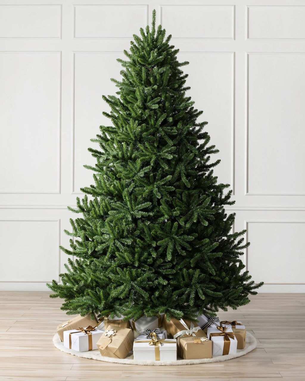 Balsam Hill 7.5ft Pre-Lit Classic Blue Spruce - Artificial Christmas Tree with 2,960+ Tips, 1,000 Clear LED Lights, Easy Plug Technology & Premium Stand for Indoor Holiday Decorating