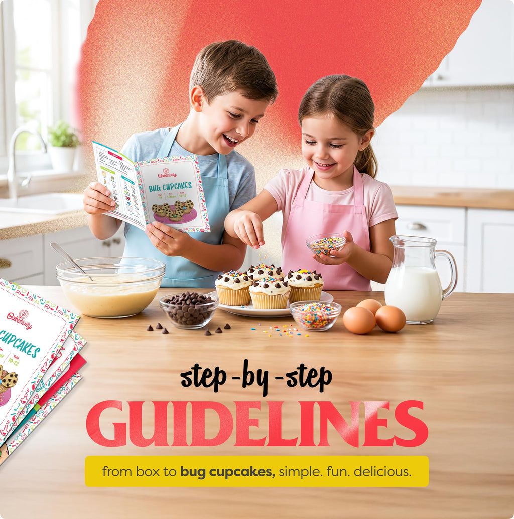 Baketivity DIY Cake Pop Baking Kit for Kids - Premeasured Ingredients, Decorating Supplies
