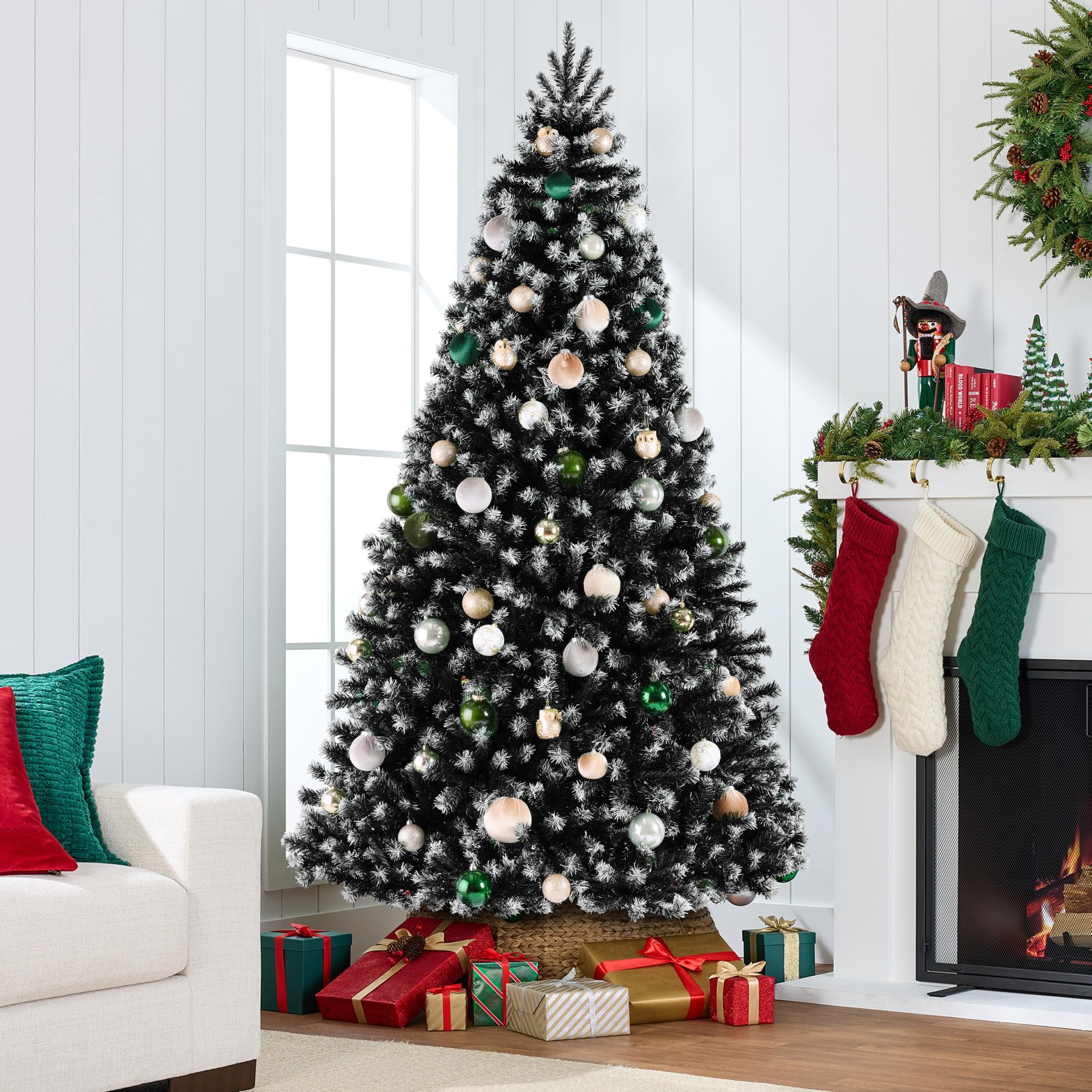 Best Choice Products Artificial Christmas Tree, 7.5ft Premium Unlit Realistic Spruce Holiday Décor w/Dense Branches, Easy Assembly, Metal Base