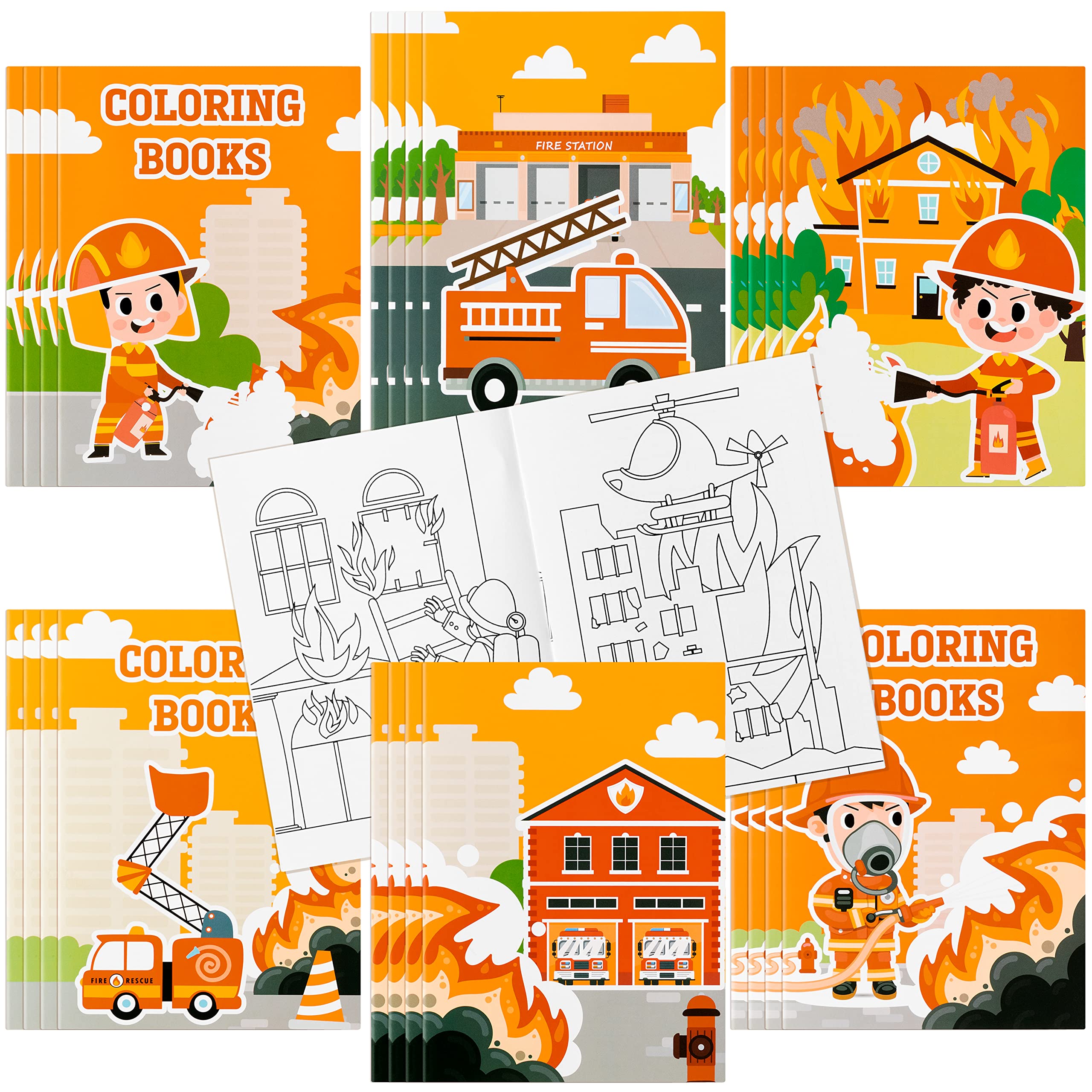 JAPBOR Fall Scarecrow Coloring Books - 24PCS Mini Autumn Scarecrows Color Book Bulk for Kids Party Favors, Thanksgiving Rustic Small Colouring Pages for Birthday Gifts Class Drawing Painting Game