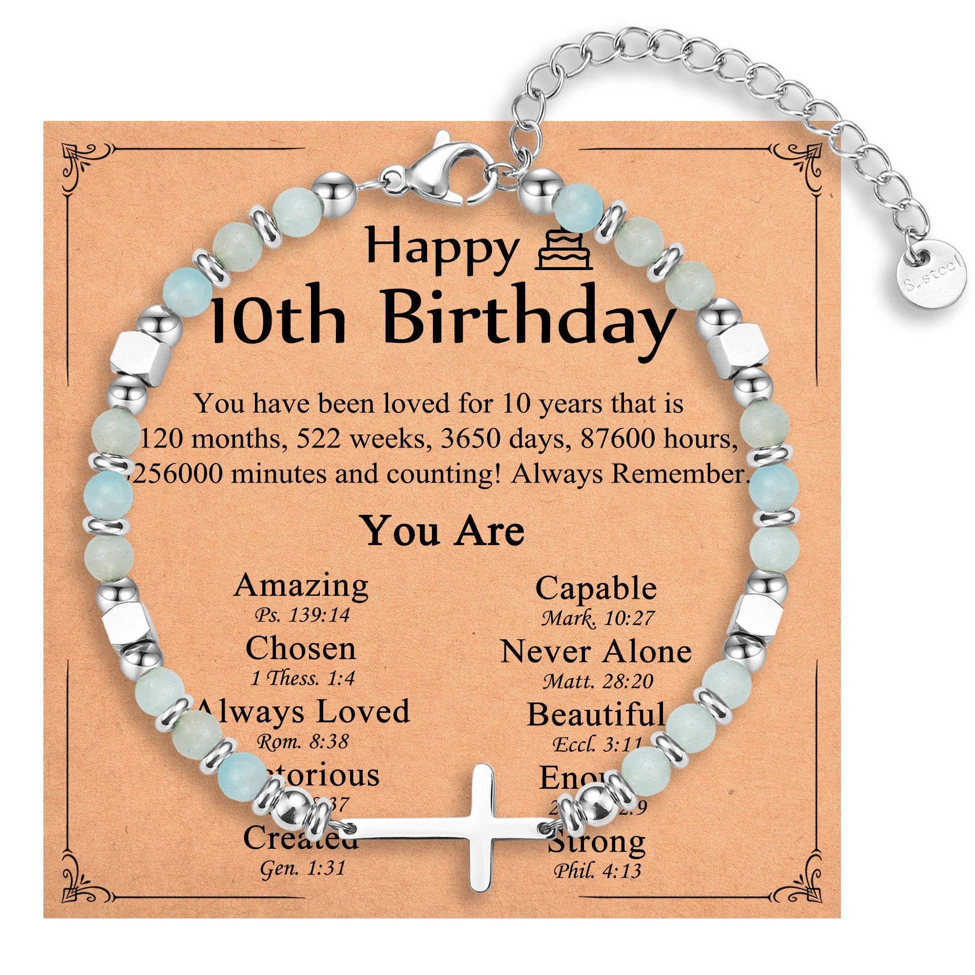Religious Cross Bracelet for Women Girls, Christian Gifts for Daughter Granddaughter Sister in Christ Friend Niece on Birthday Christmas Easter Valentines Day Graduation