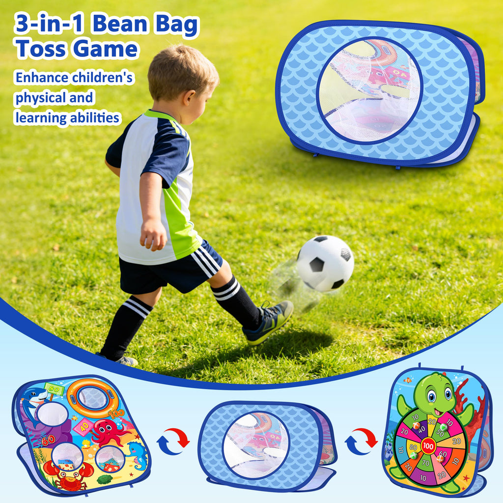 Animal Bean Bag Toss Game Toy Outdoor Toss Game, Family Party Party Supplies for Kids, Gift for Boys Birthday or Christmas for Toddlers Ages 3 4 5 6 Year Old