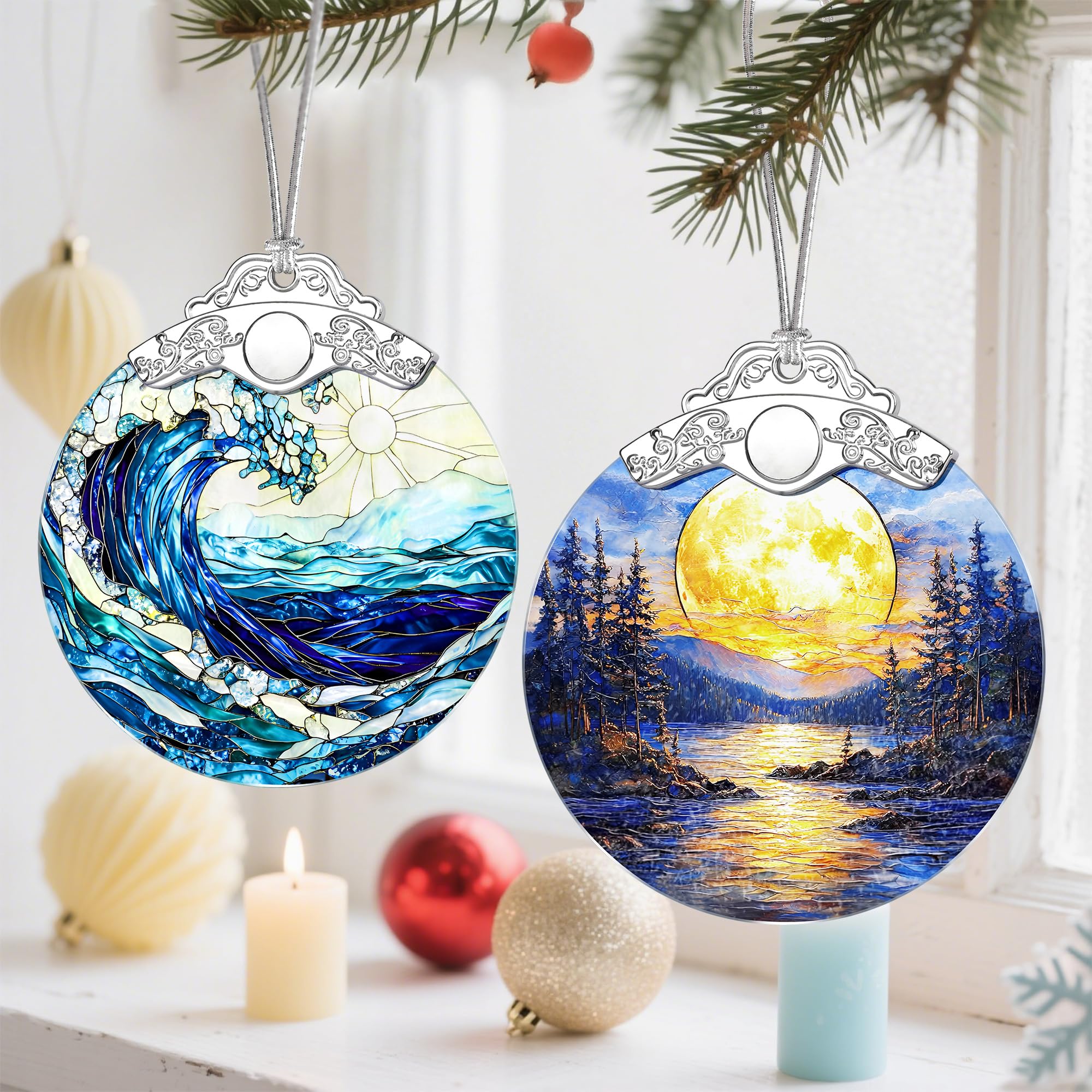 Christmas Ornaments, Christmas Tree Decorations, Keepsake Ornaments, Holiday Decor, Holiday & Xmas Gifts. Gifts for Plant Lovers & Nature Lovers - Nature Goddess-Theme