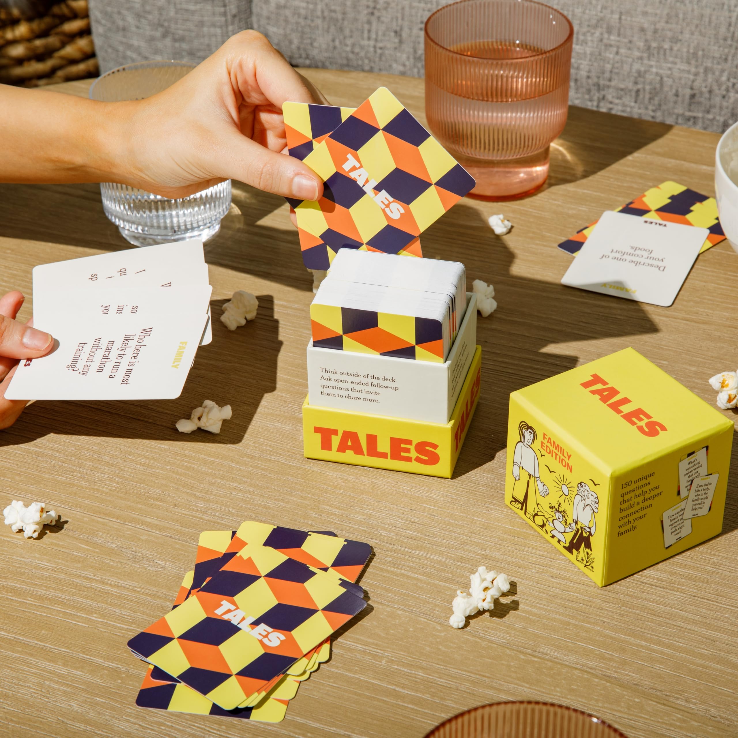 TALES 150 Life Story Interview Kit, Conversation Cards, for Grandparents, Parents, Families, Adults, Game Night, Road Trips, Dinner Table, Getting to Know You (New Edition)
