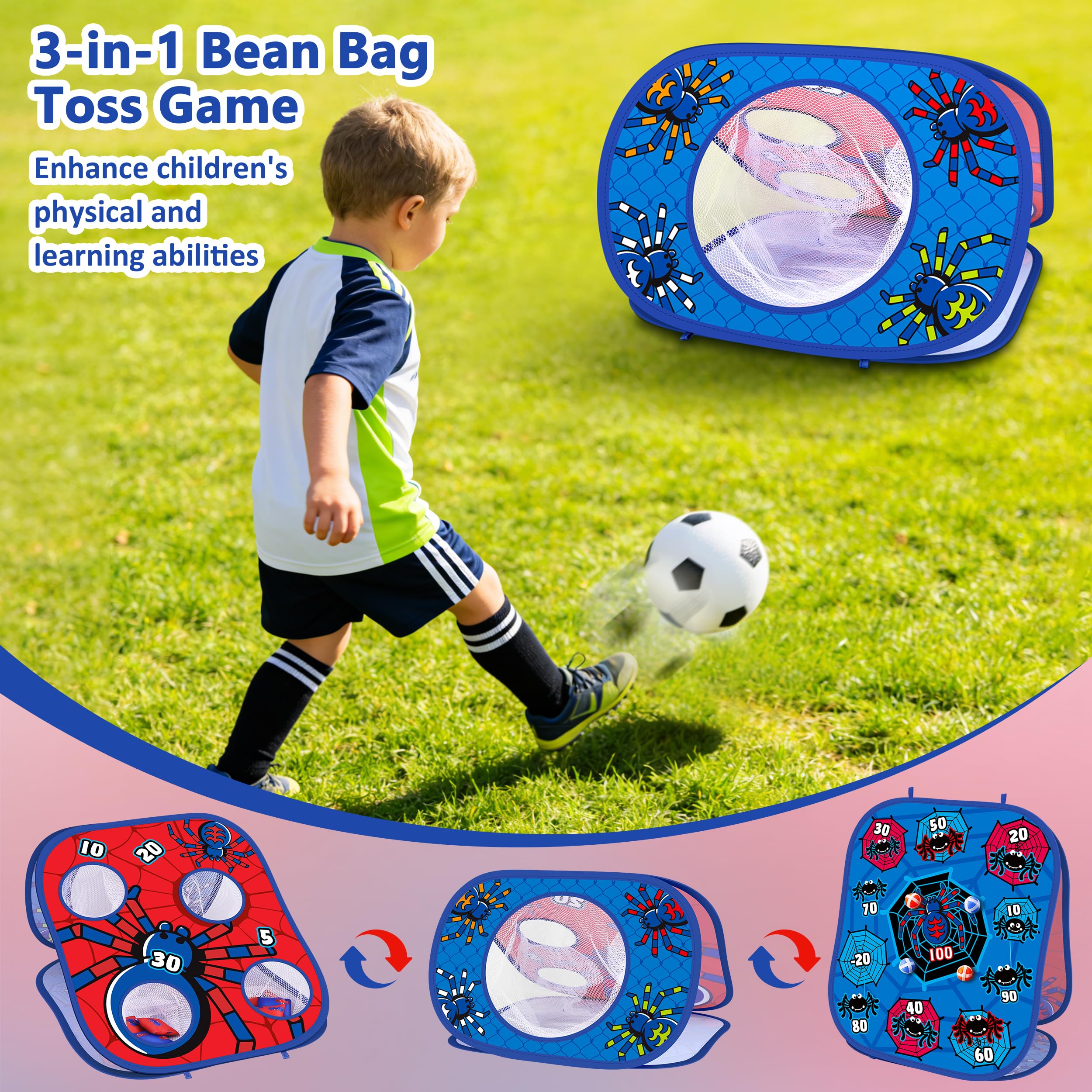 Animal Bean Bag Toss Game Toy Outdoor Toss Game, Family Party Party Supplies for Kids, Gift for Boys Birthday or Christmas for Toddlers Ages 3 4 5 6 Year Old
