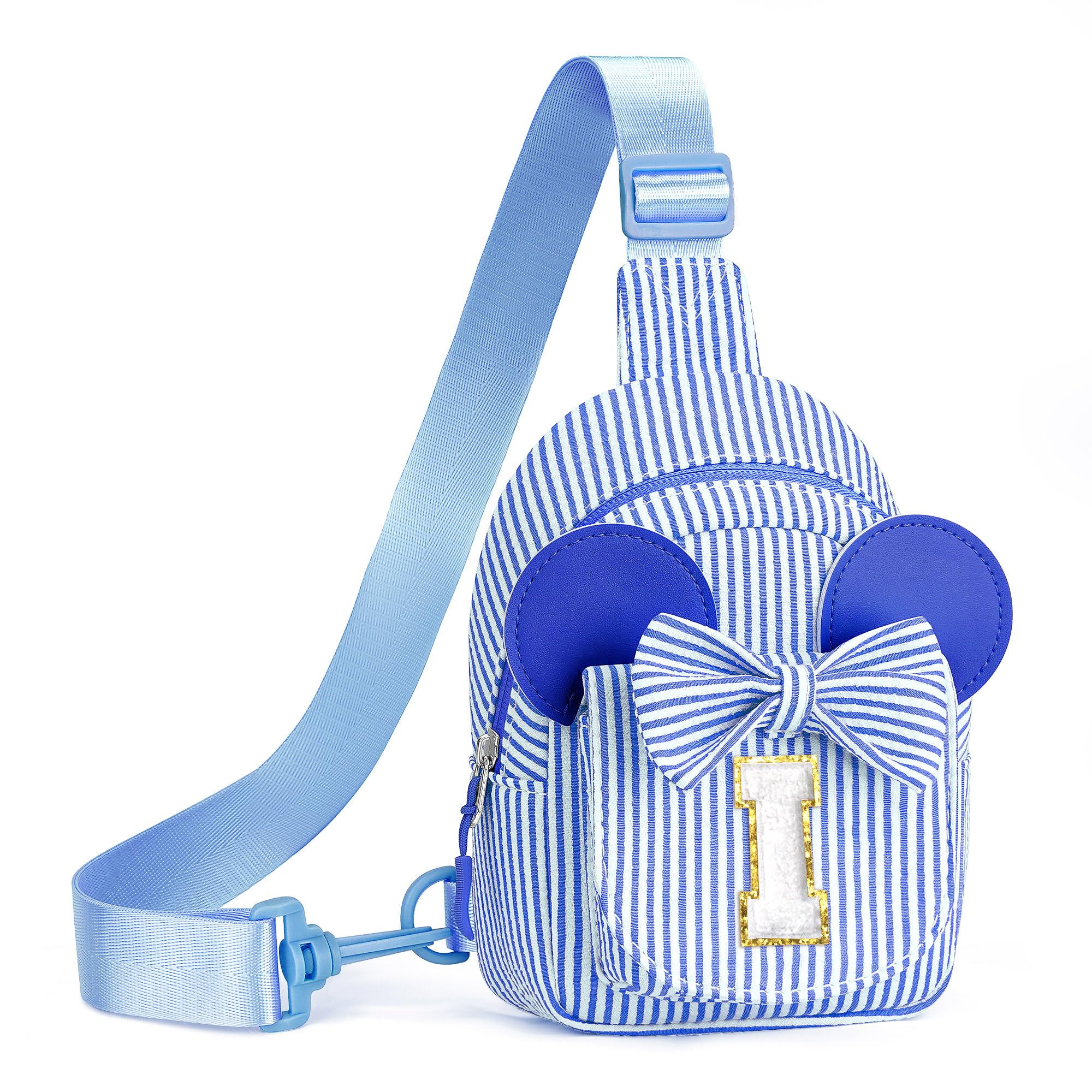 Birthday Gifts for Girls Kids, Personalized Small Initial Pink Sling Bag for Kid Girls | Small Initial Monogram Fanny Packs Crossbody Bag Purse for Girl Kid Year Old Birthday Gifts (Pink A)