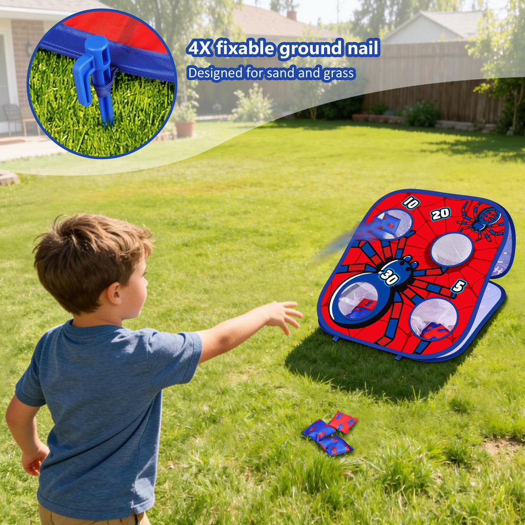 Animal Bean Bag Toss Game Toy Outdoor Toss Game, Family Party Party Supplies for Kids, Gift for Boys Birthday or Christmas for Toddlers Ages 3 4 5 6 Year Old