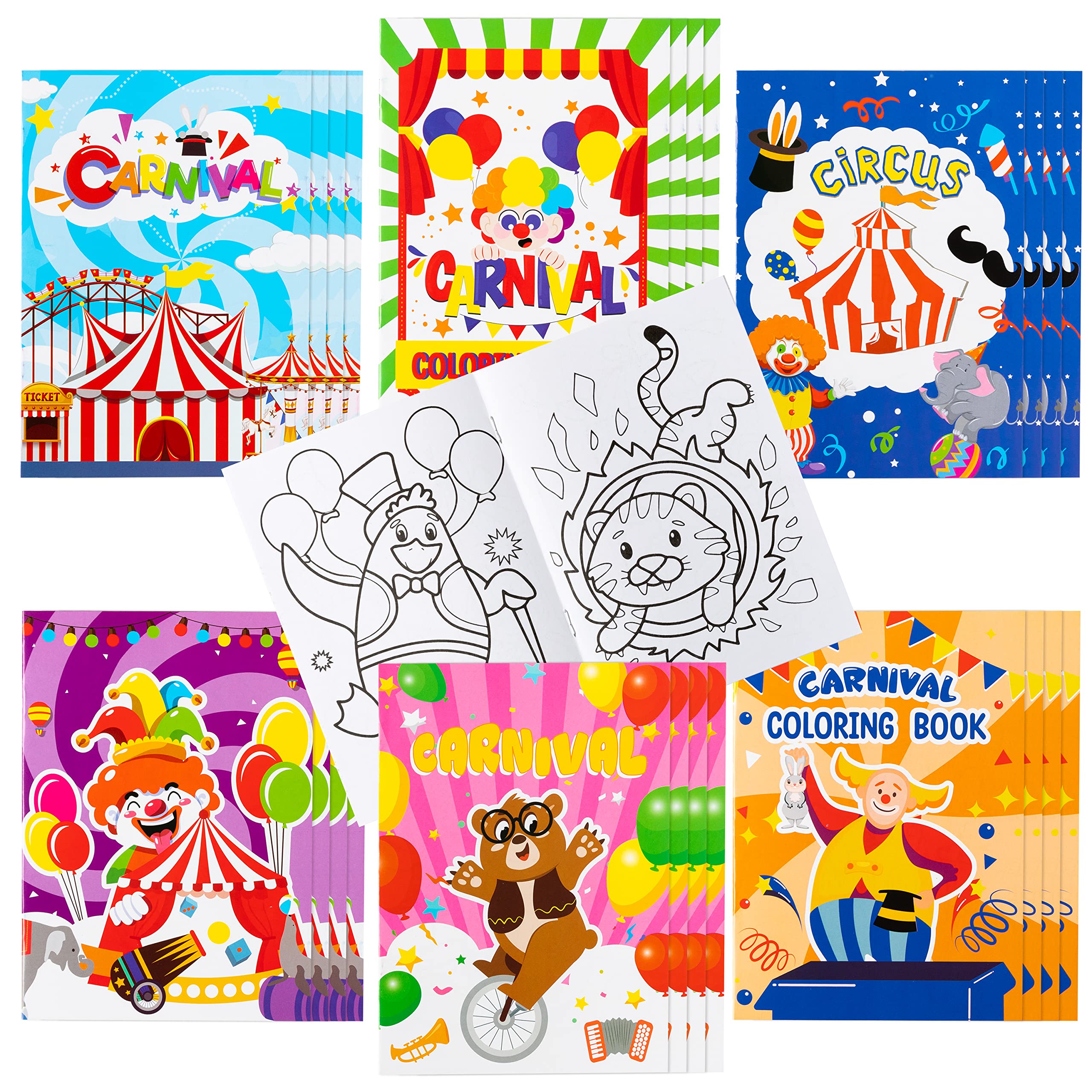 JAPBOR Fall Scarecrow Coloring Books - 24PCS Mini Autumn Scarecrows Color Book Bulk for Kids Party Favors, Thanksgiving Rustic Small Colouring Pages for Birthday Gifts Class Drawing Painting Game