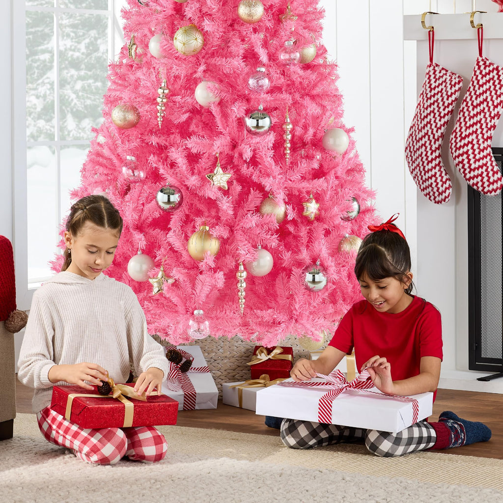 Best Choice Products Artificial Christmas Tree, 6ft Premium Unlit Hinged Design, Dense Branches Realistic Holiday Décor w/Easy Assembly, Base