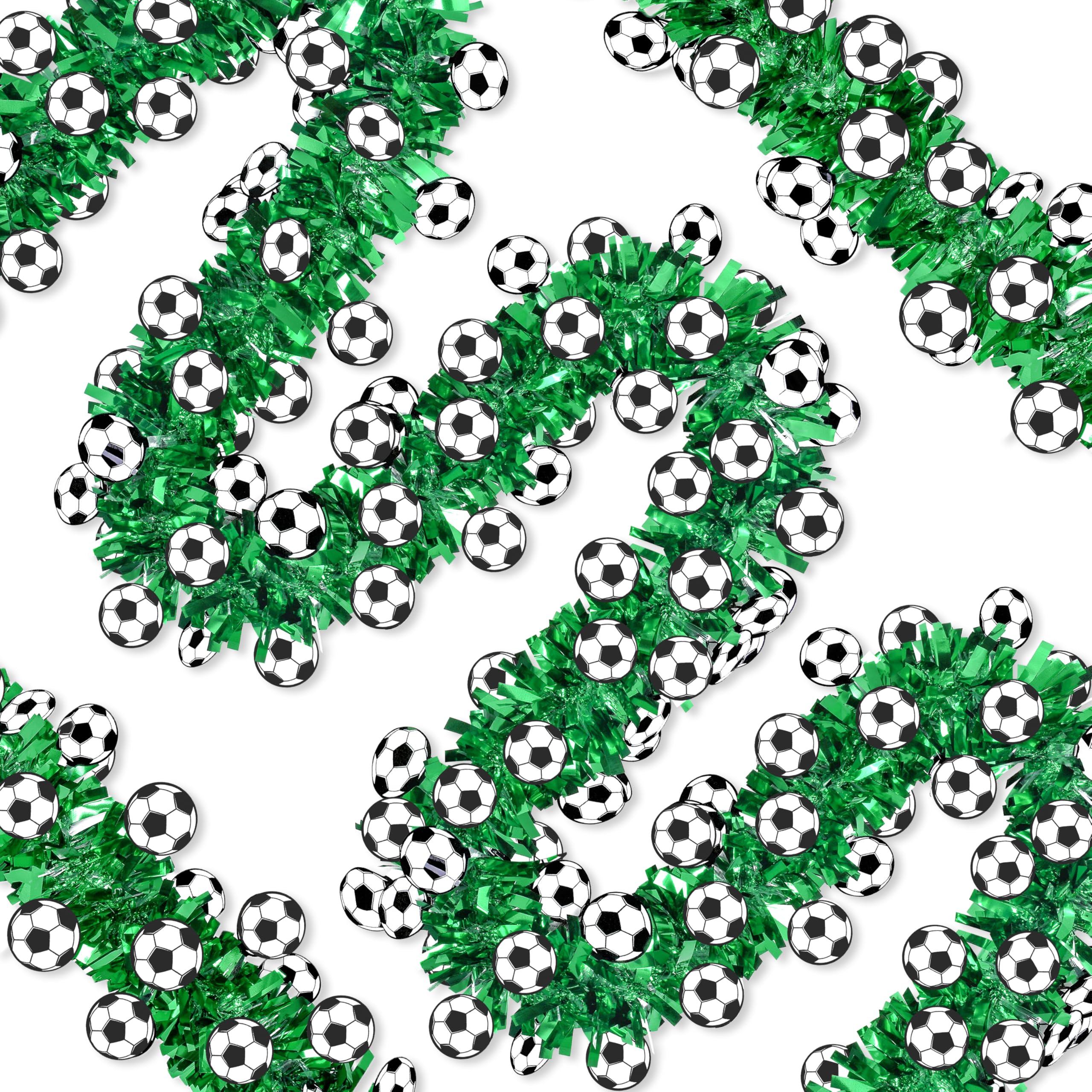 50FT St. Patrick's Day Tinsel Garland Shamrock Hat Green Gold Metallic Tinsel Twist Garland for Irish Saint Patricks Day Party Home Decor Indoor Outdoor Decoration