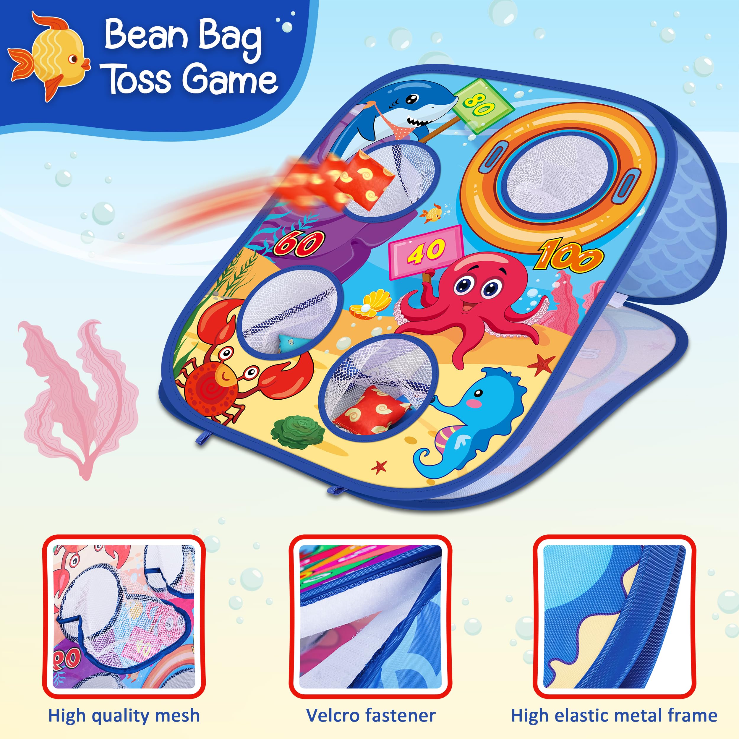 Animal Bean Bag Toss Game Toy Outdoor Toss Game, Family Party Party Supplies for Kids, Gift for Boys Birthday or Christmas for Toddlers Ages 3 4 5 6 Year Old