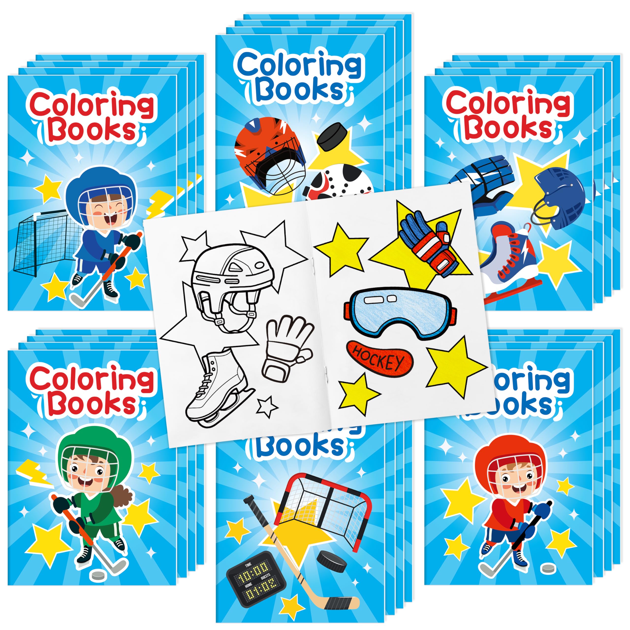 JAPBOR Fall Scarecrow Coloring Books - 24PCS Mini Autumn Scarecrows Color Book Bulk for Kids Party Favors, Thanksgiving Rustic Small Colouring Pages for Birthday Gifts Class Drawing Painting Game