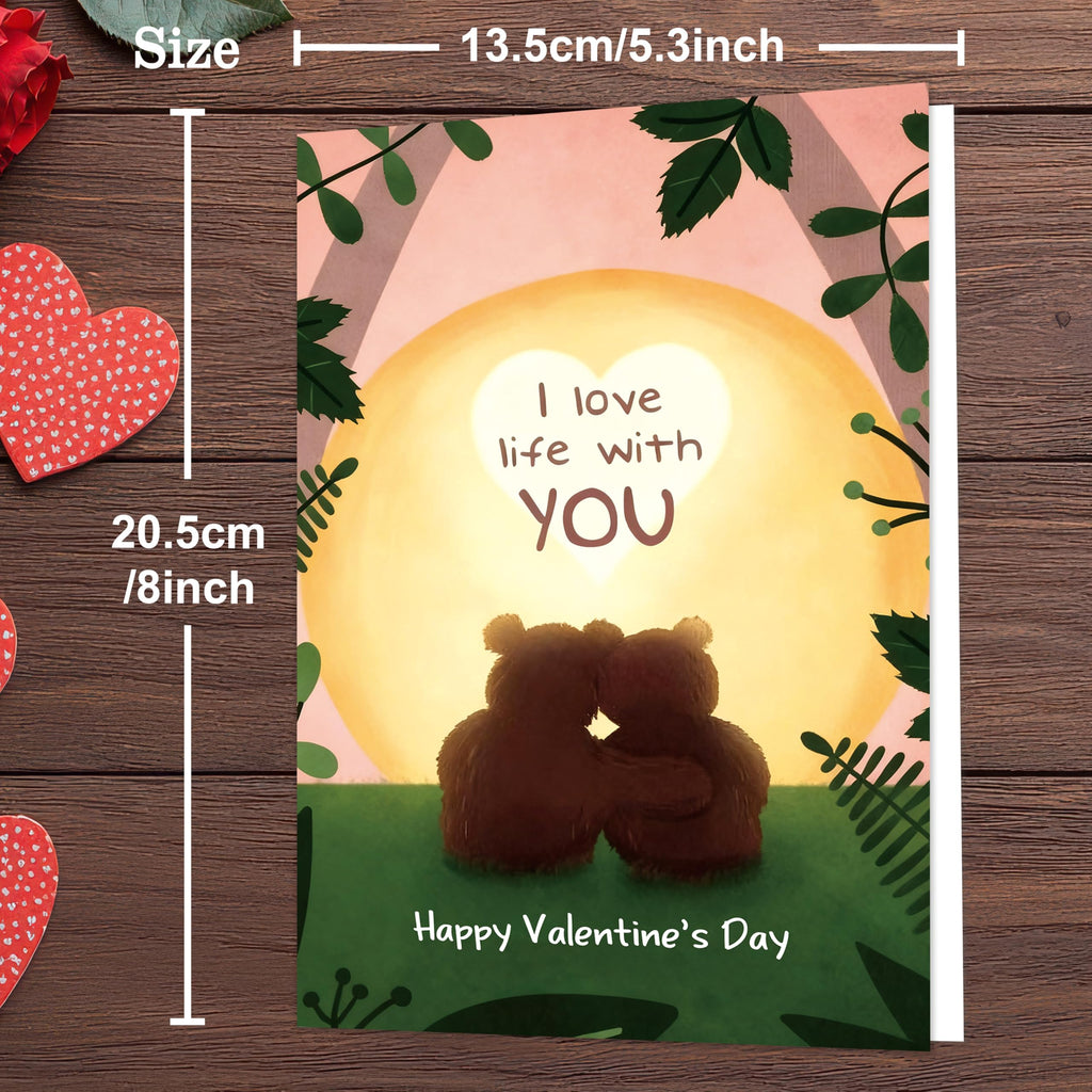 IDU Valentines Day Card,Valentines Day Cards Gifts for Him Her,Valentines Day Card for Husband Wife Boyfriend Girlfriend Fiance Fiancee Men Women - You Are My Favorite Love Note