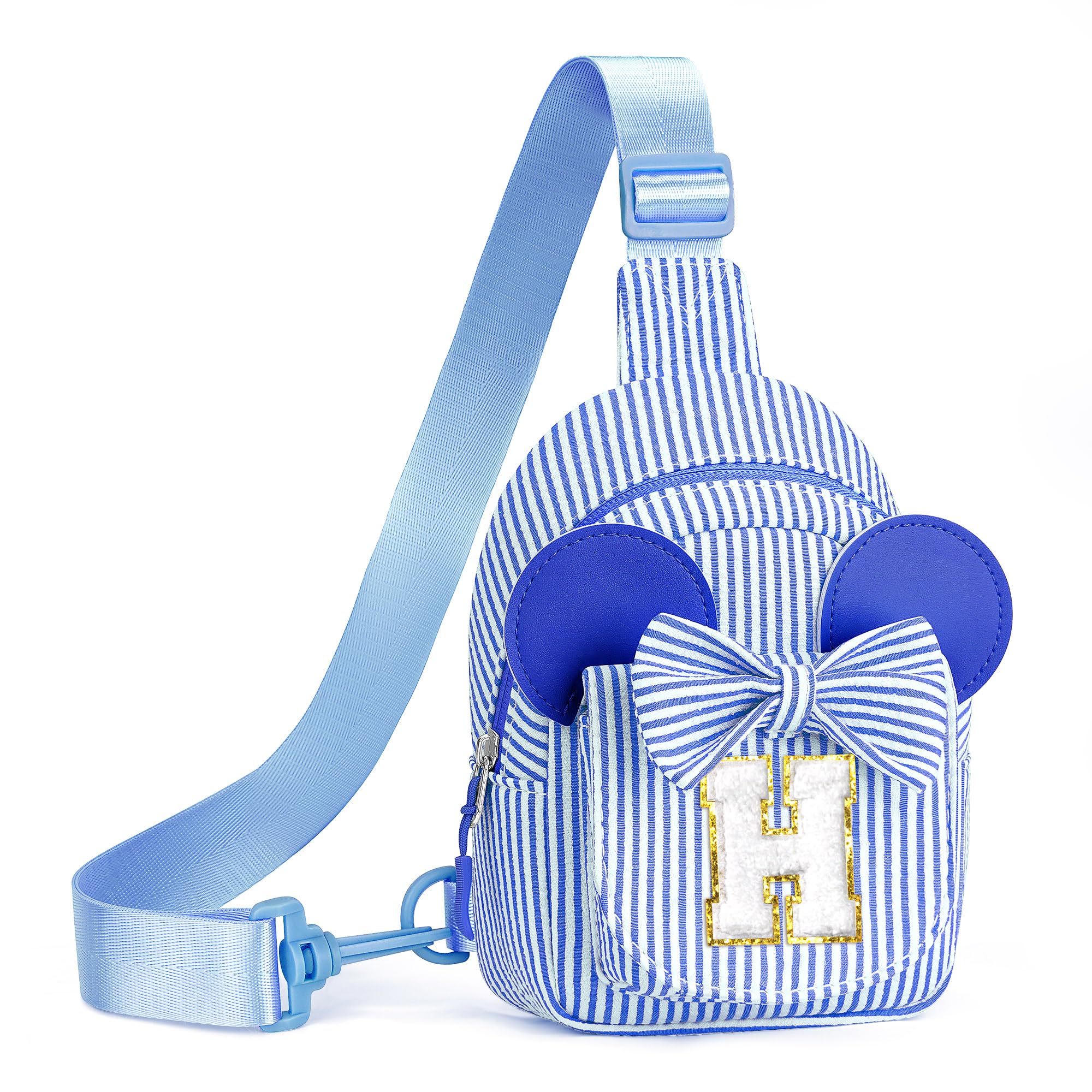 Birthday Gifts for Girls Kids, Personalized Small Initial Pink Sling Bag for Kid Girls | Small Initial Monogram Fanny Packs Crossbody Bag Purse for Girl Kid Year Old Birthday Gifts (Pink A)