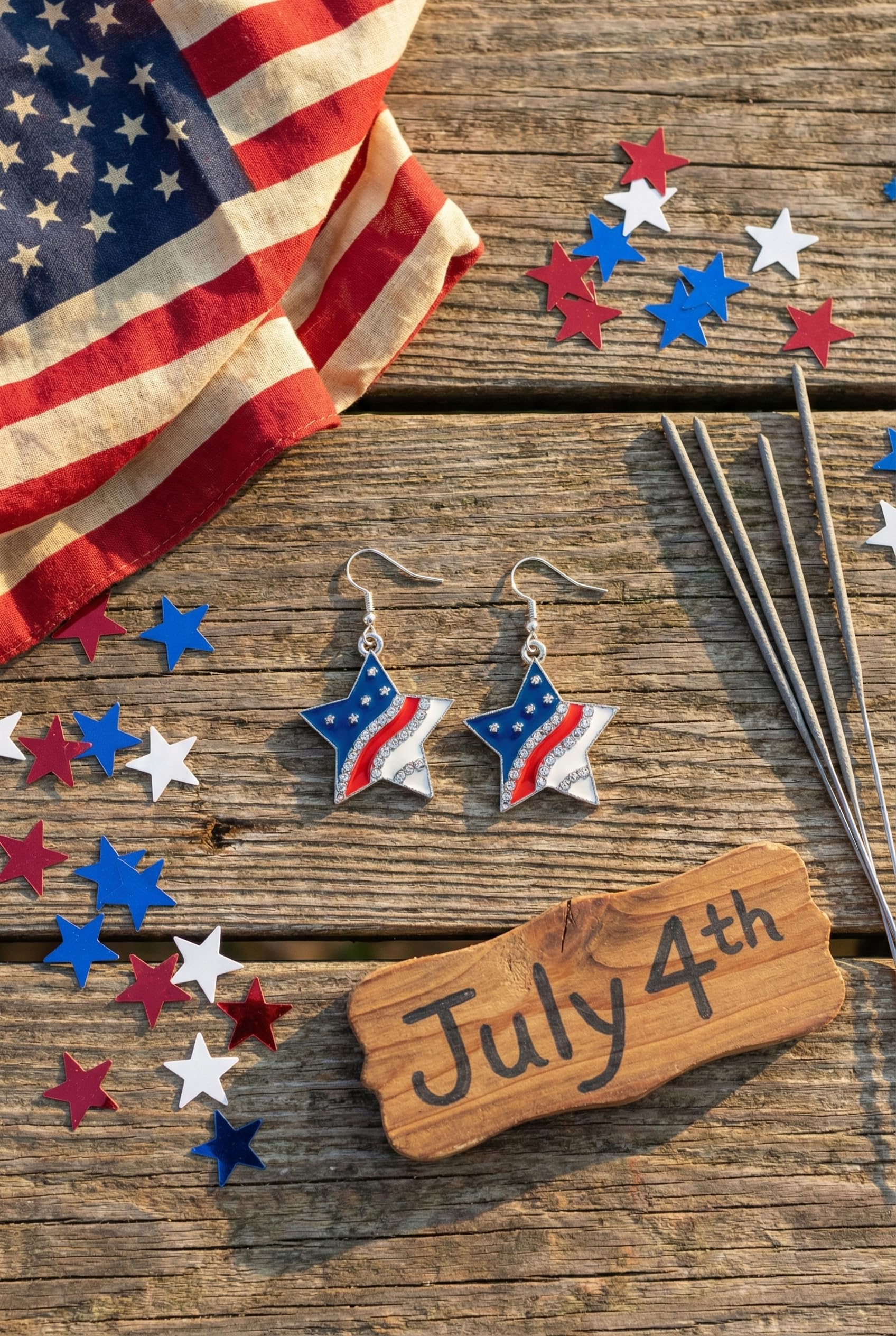 Halloween, Christmas, 4th of July Patriotic Earrings, Holiday Earrings Independence Day Stud Dangle Drop Earrings Hook Fashion Jewelry Gift for Women