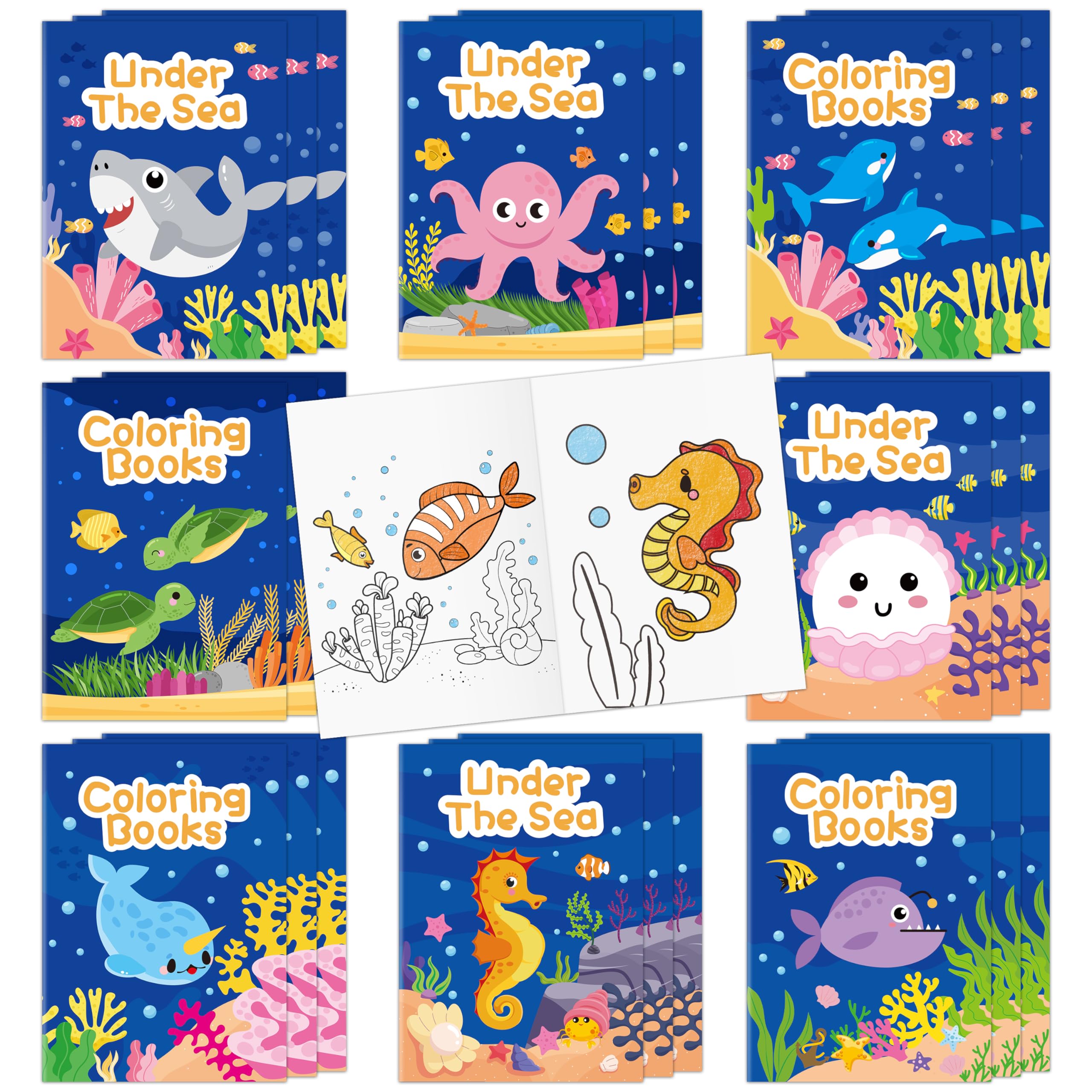 JAPBOR Fall Scarecrow Coloring Books - 24PCS Mini Autumn Scarecrows Color Book Bulk for Kids Party Favors, Thanksgiving Rustic Small Colouring Pages for Birthday Gifts Class Drawing Painting Game