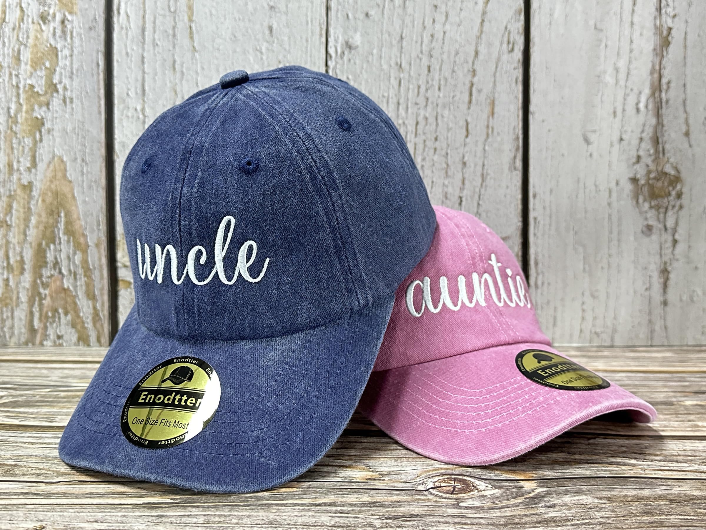 Embroidered Hats for Uncle Auntie Grandpa Grandma Mama Mini
