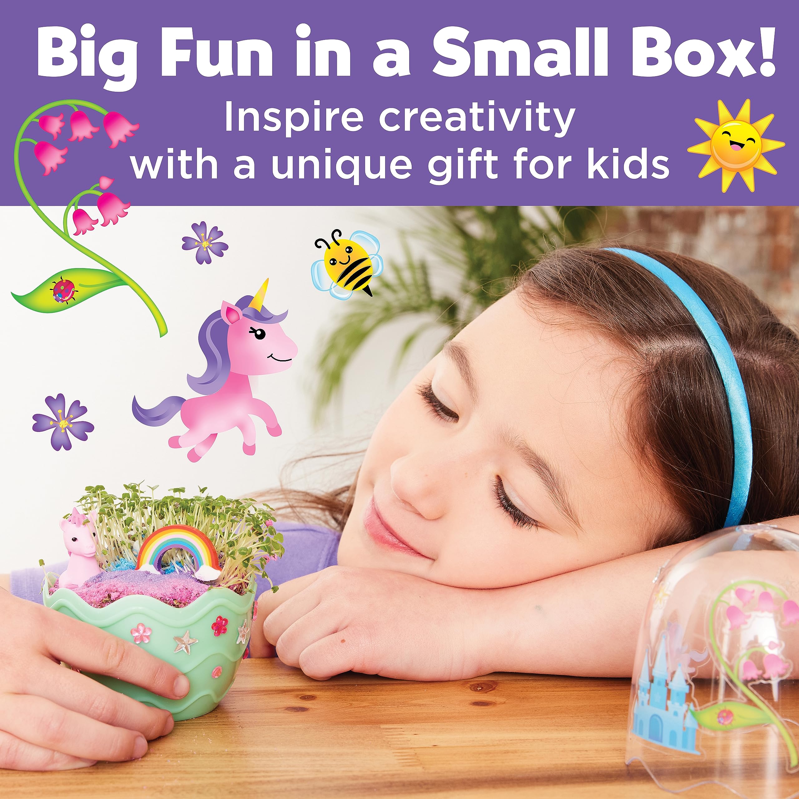 Creativity for Kids Mini Garden: Mermaid Terrarium Kit - Mermaid Gifts for Girls, Crafts and Toys, Stocking Stuffers for Kids (Ages 6+)