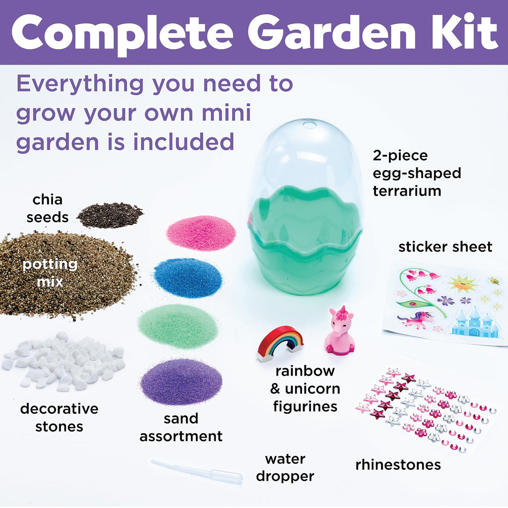 Creativity for Kids Mini Garden: Mermaid Terrarium Kit - Mermaid Gifts for Girls, Crafts and Toys, Stocking Stuffers for Kids (Ages 6+)