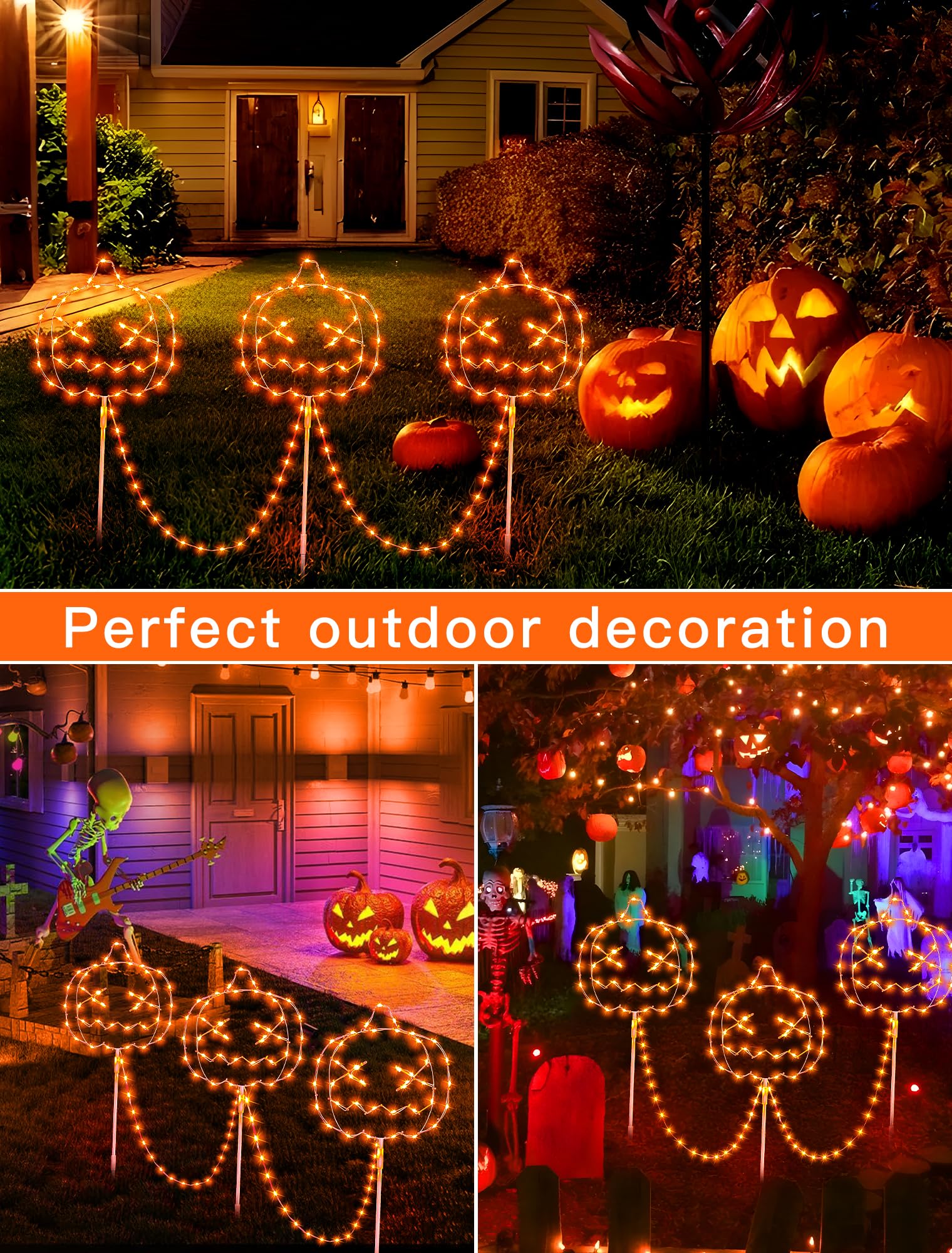Christmas Walkway Lights,200LED White Christmas Decorations Pathway Lights Plug in,Timer 8 Mode Snowman Garden Light with Stake Waterproof for Fence,Patio,Yard,Party,Xmas Decor-White