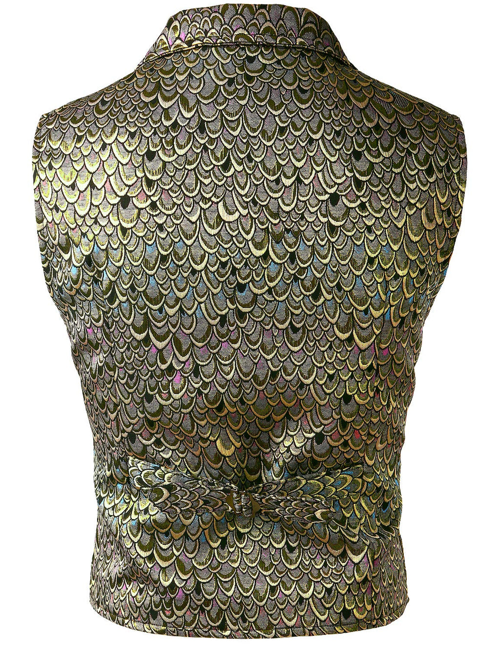 VATPAVE Mens Victorian Suit Vest Steampunk Gothic Waistcoat