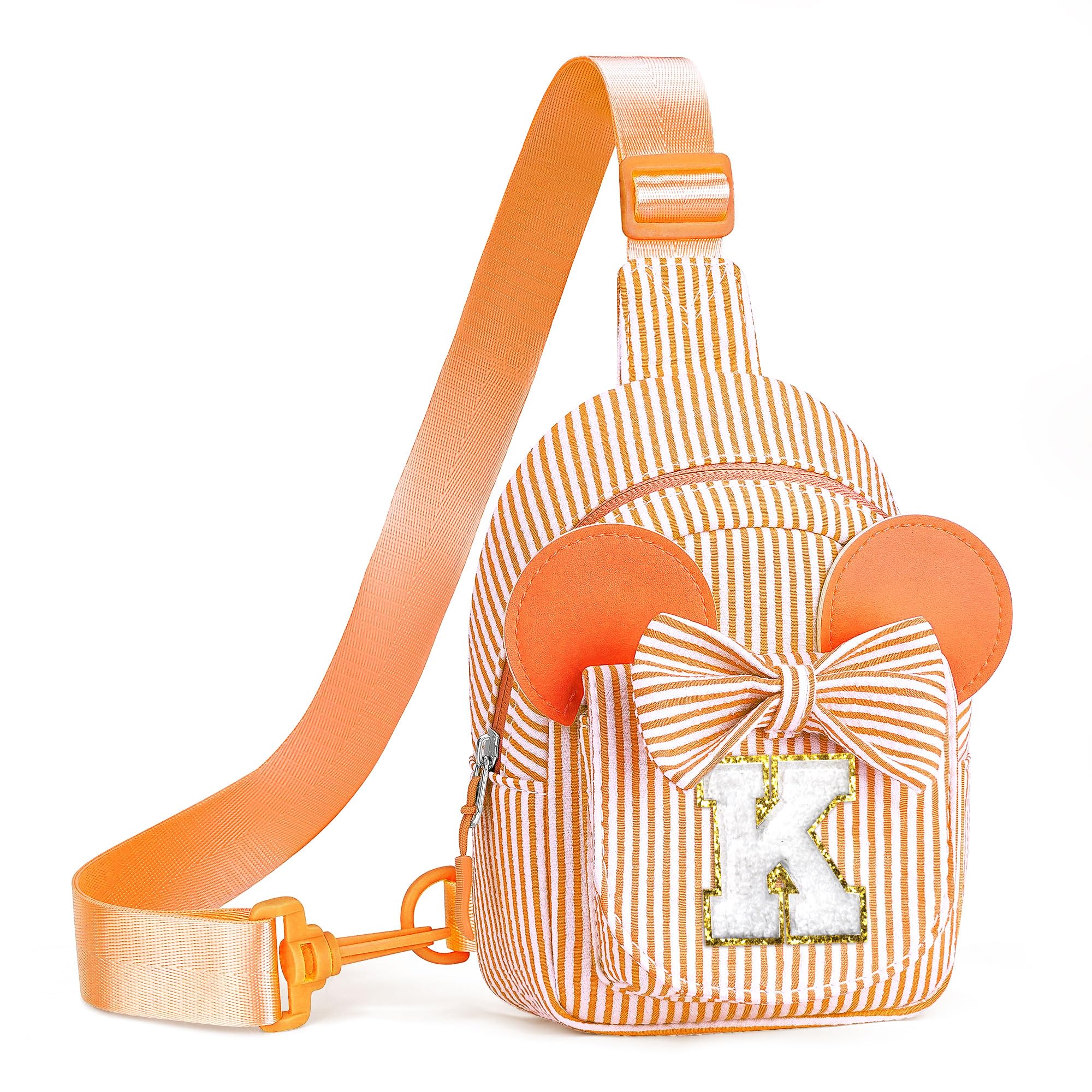 Birthday Gifts for Girls Kids, Personalized Small Initial Pink Sling Bag for Kid Girls | Small Initial Monogram Fanny Packs Crossbody Bag Purse for Girl Kid Year Old Birthday Gifts (Pink A)