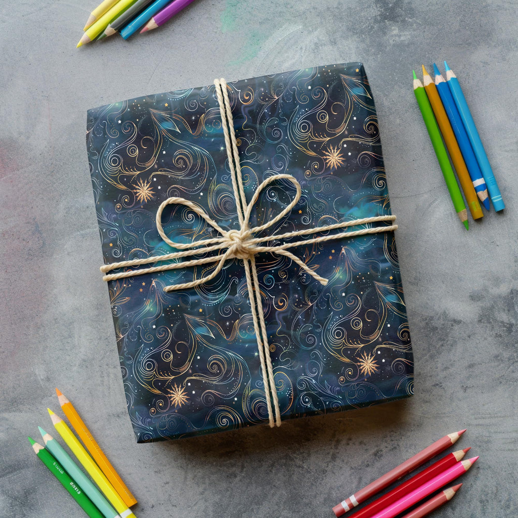 RiukRaiu Dinosaur Wrapping Paper for Boys Girls Kids - Funny T-Rex Gift Wrap for Birthday, Party, Baby Shower - 8 Sheets Folded Flat, 20x29 Inches, Easy To Store