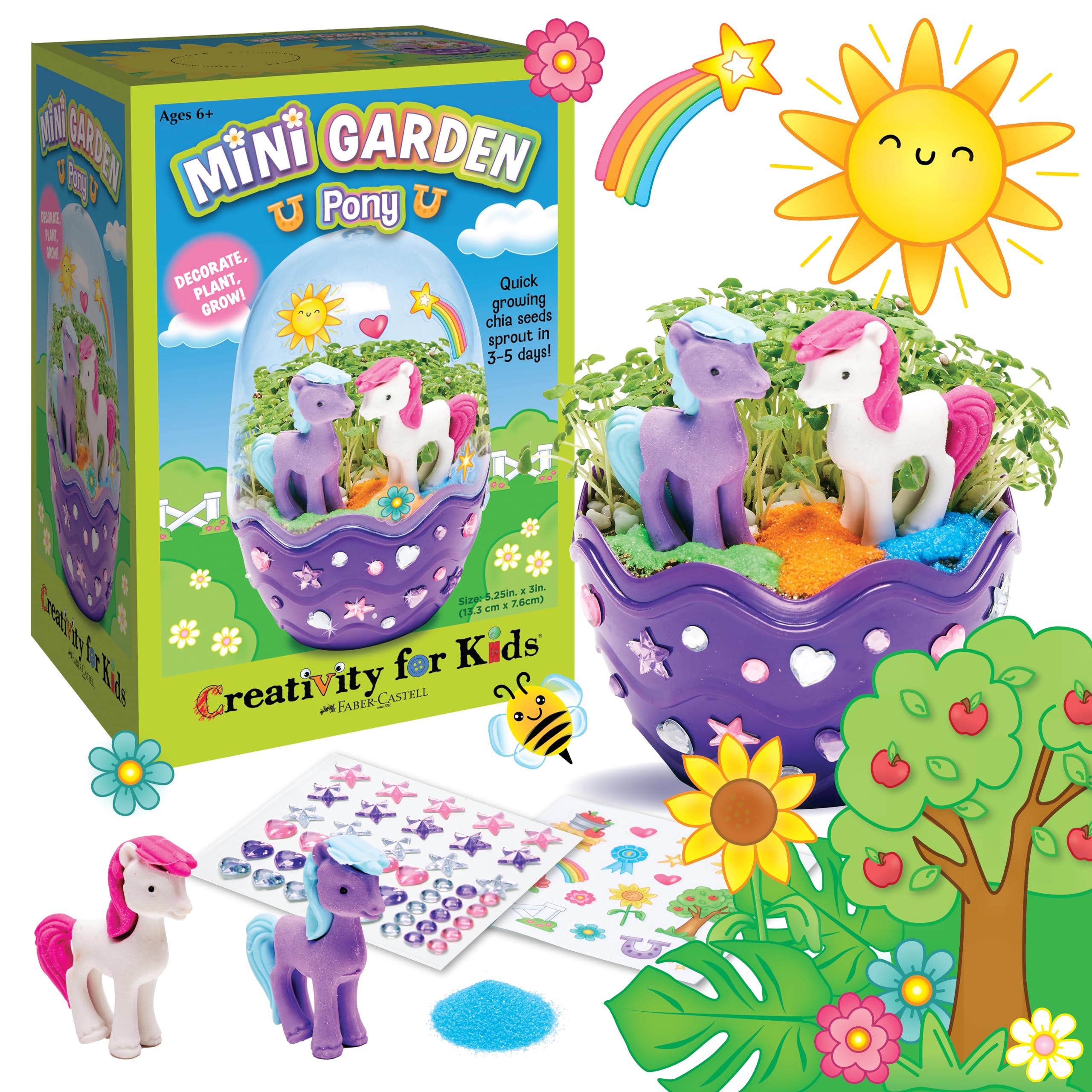 Creativity for Kids Mini Garden: Mermaid Terrarium Kit - Mermaid Gifts for Girls, Crafts and Toys, Stocking Stuffers for Kids (Ages 6+)