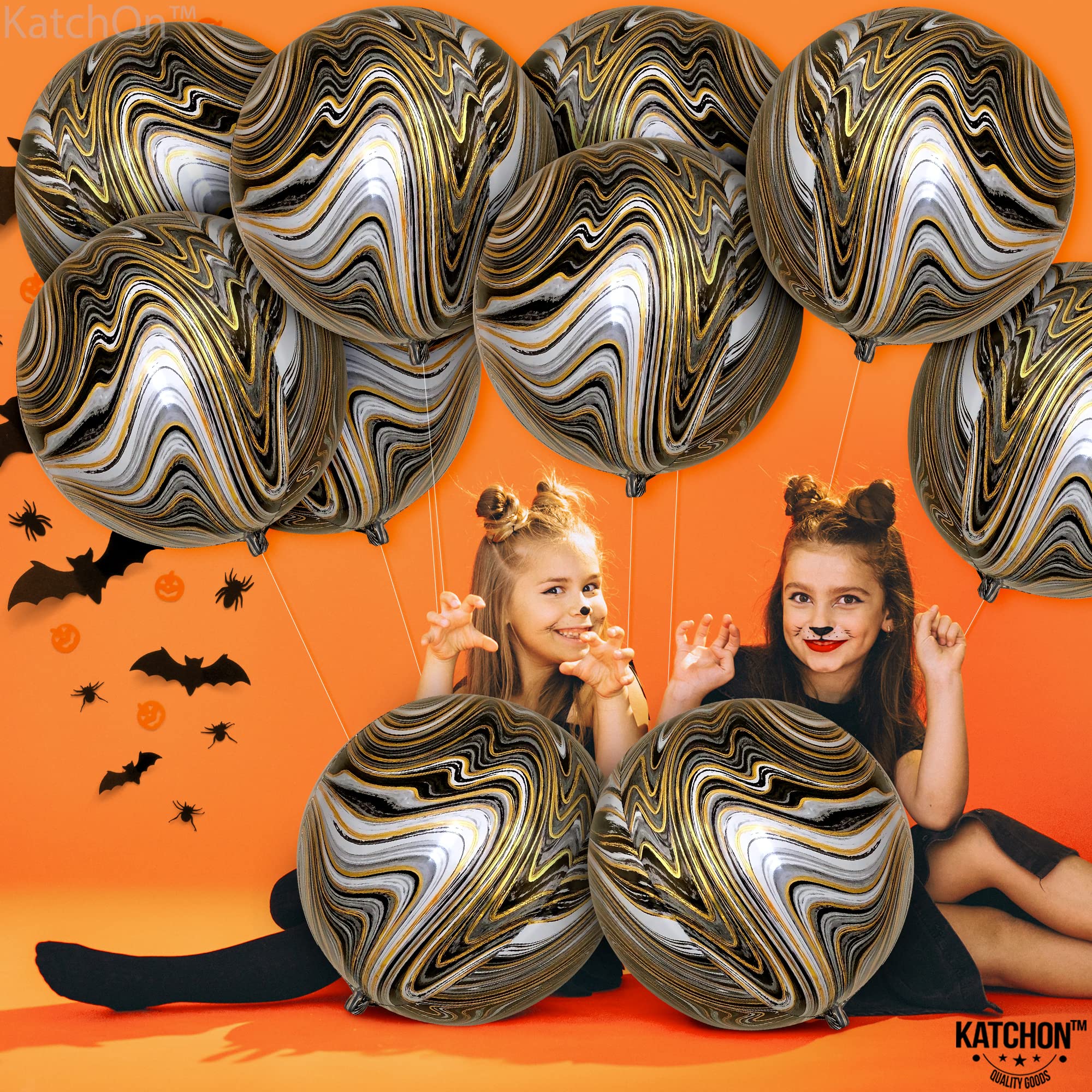 KatchOn, Large Gold Foil Balloons - 22 Inch, Pack of 12 | Gold Balloons for Graduation Decorations 2026 | Mylar Balloons for Anniversary, Wedding, Golden Birthday Party Decorations