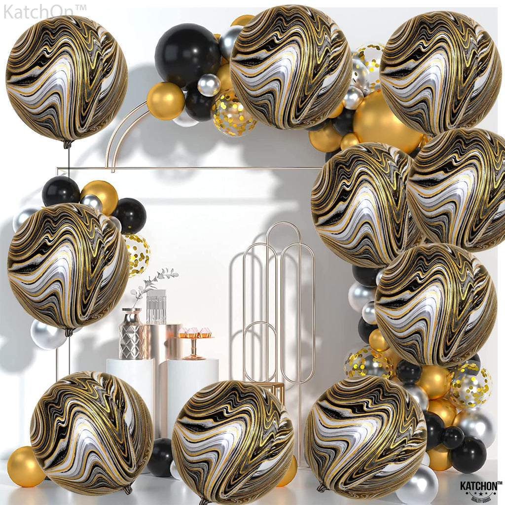 KatchOn, Large Gold Foil Balloons - 22 Inch, Pack of 12 | Gold Balloons for Graduation Decorations 2026 | Mylar Balloons for Anniversary, Wedding, Golden Birthday Party Decorations
