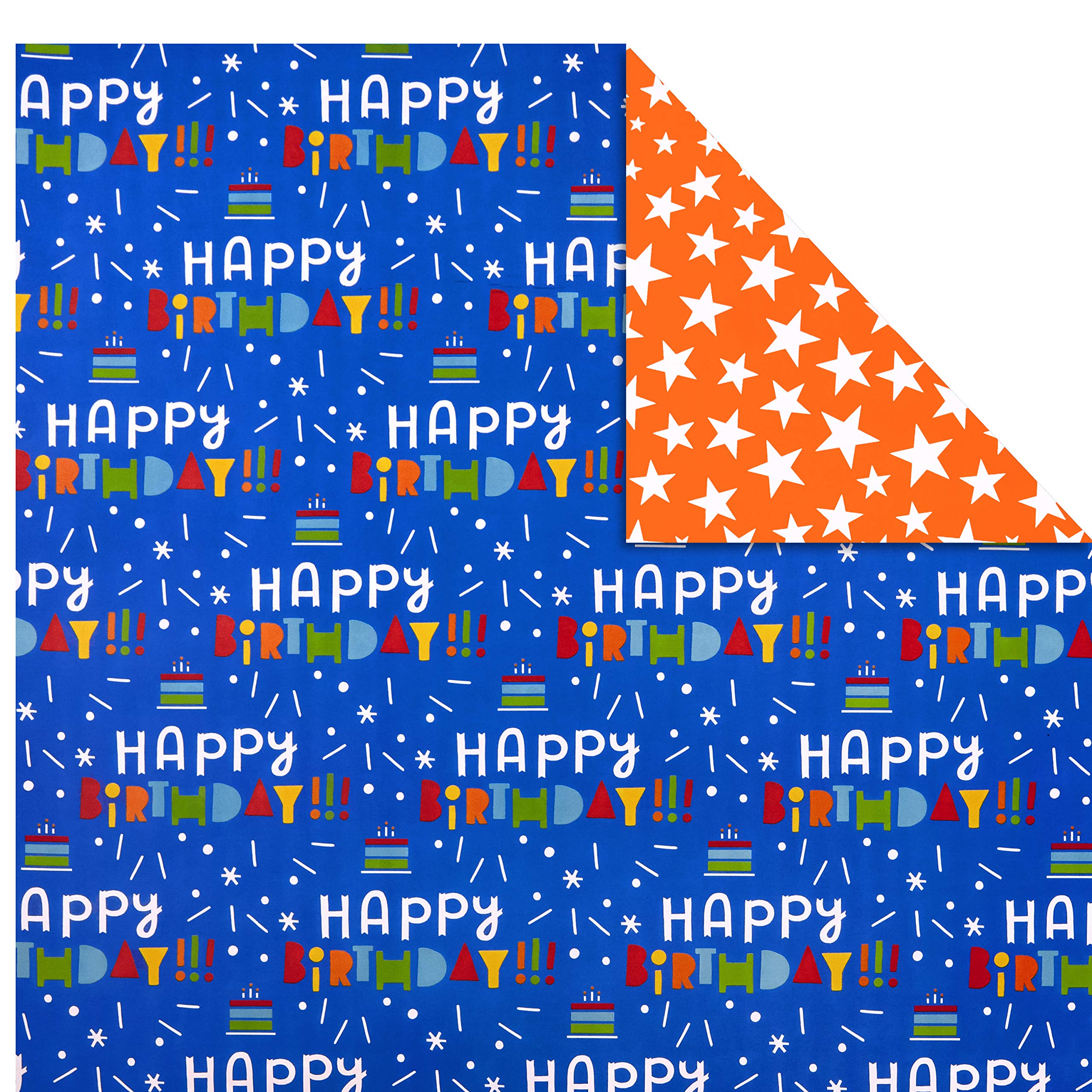 Hallmark Kids Birthday Wrapping Paper Mini Rolls, 3-Pack (Unicorns, Rainbows on Purple, Pink with White Polka Dots) for Birthday Parties, Easter, Baby Showers, Any Occasion - 60 Sq. Ft. Total
