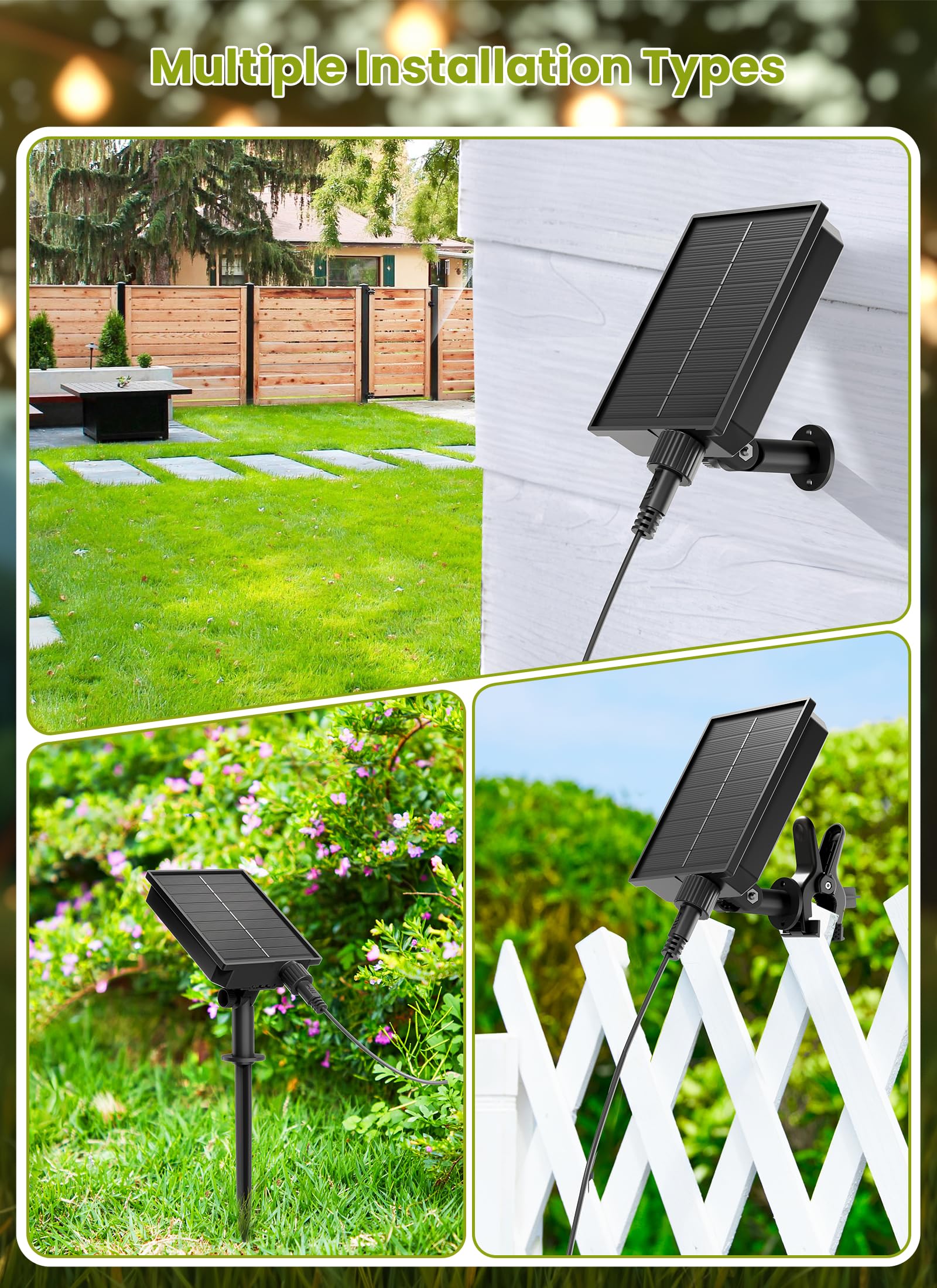 Brightown 58FT Solar String Lights Outdoor with Remote Cable Ties Hooks, 26 LED Shatterproof Bulbs, 3 Light Modes, Dimmer & Timer, Commercial Grade Patio Lights for Yard Balcony Pergola Party Decor