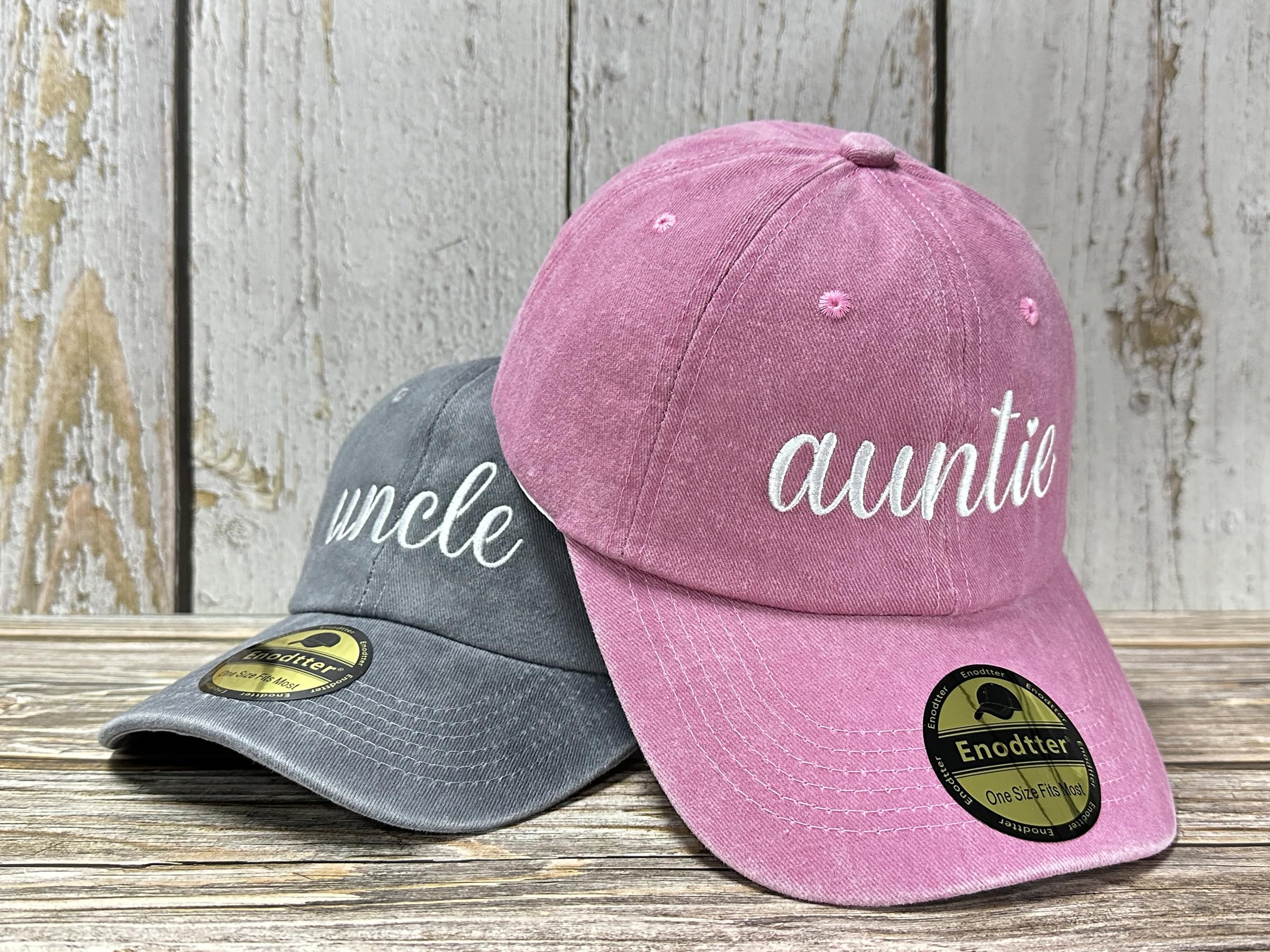 Embroidered Hats for Uncle Auntie Grandpa Grandma Mama Mini