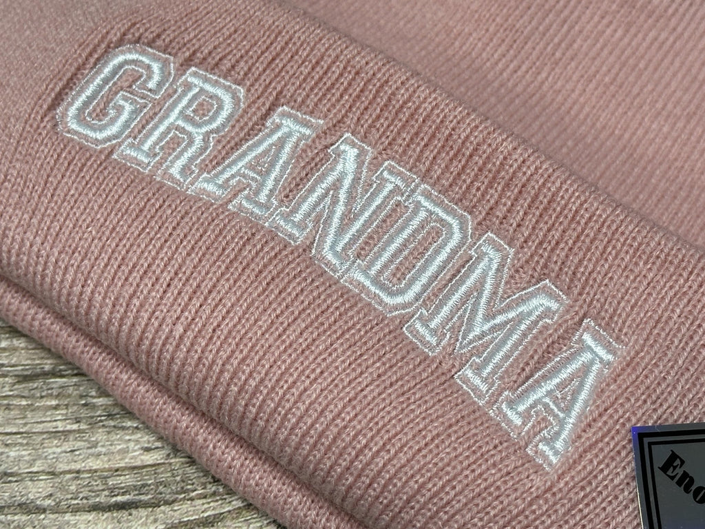 Mr Mrs Grandpa Grandma Dad Mom Hubby Wifey Beanie Hats