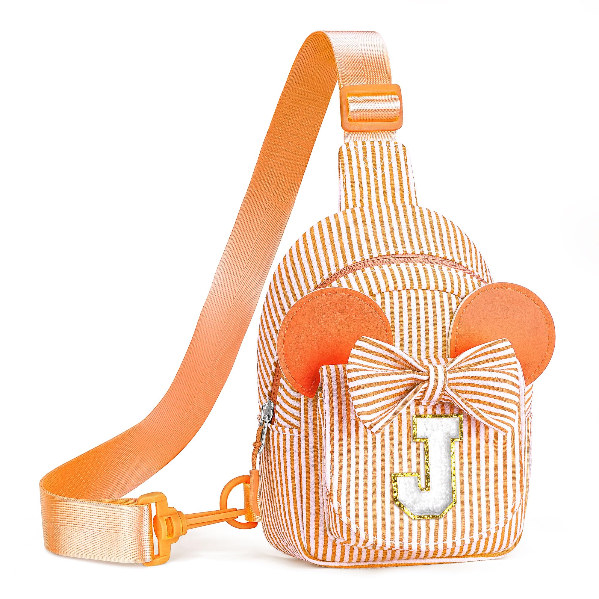 Birthday Gifts for Girls Kids, Personalized Small Initial Pink Sling Bag for Kid Girls | Small Initial Monogram Fanny Packs Crossbody Bag Purse for Girl Kid Year Old Birthday Gifts (Pink A)