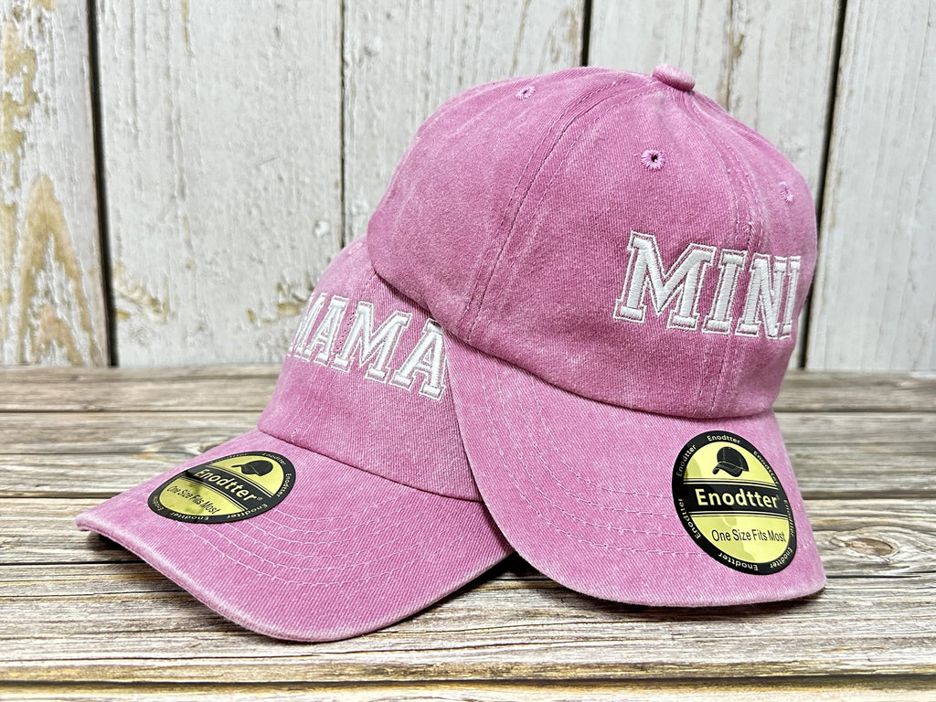 Embroidered Hats for Uncle Auntie Grandpa Grandma Mama Mini
