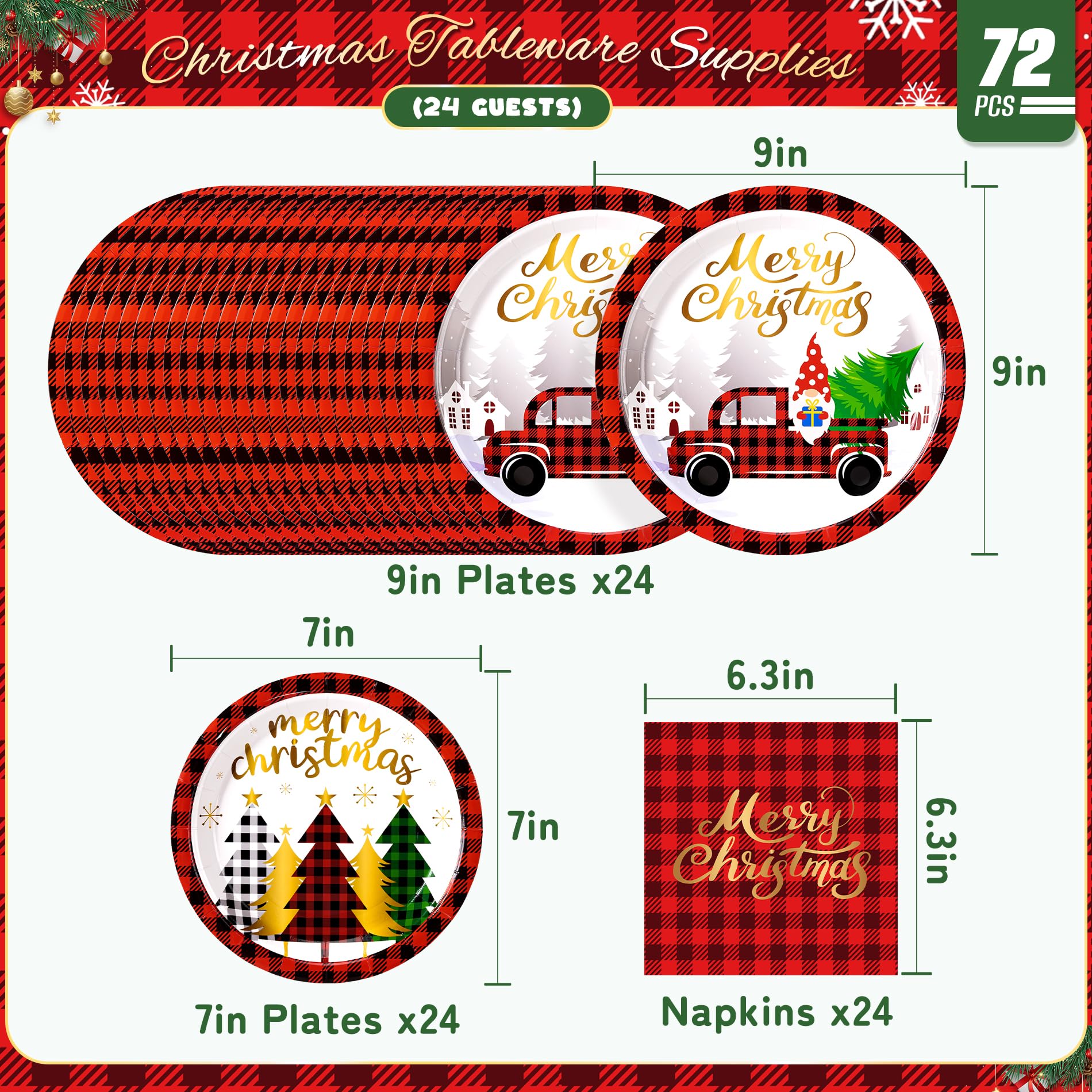168pcs Happy New Year Party Supplies, Black and White Paper Plates Napkins Cups and Transparent Gold Cutlery for 24 Guests, 2026 New Year Disposable Tableware Supplies for Party Decorations