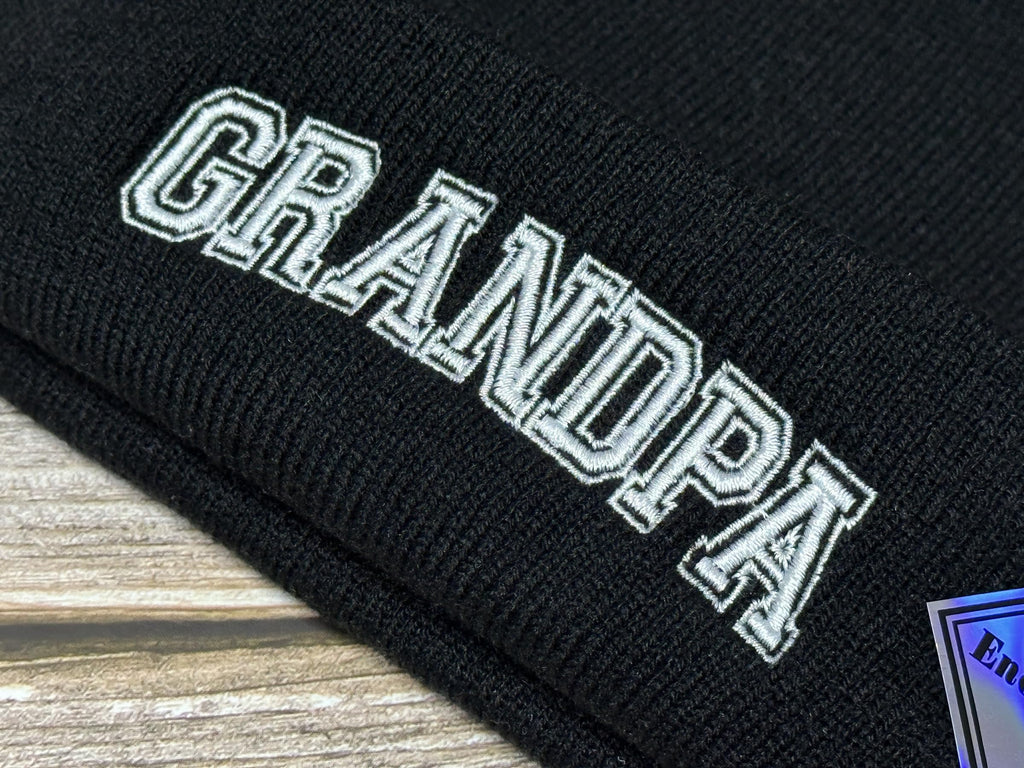 Mr Mrs Grandpa Grandma Dad Mom Hubby Wifey Beanie Hats