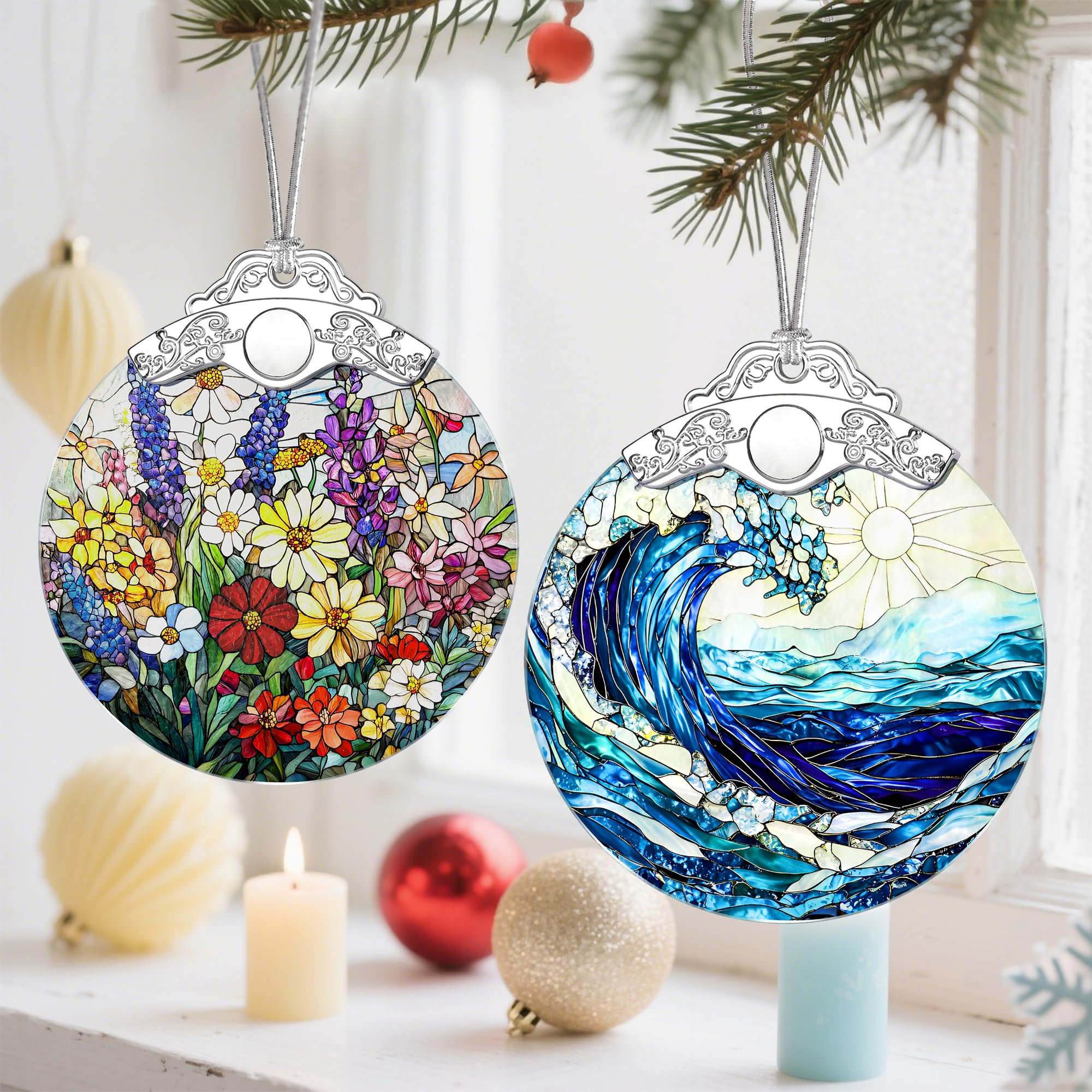 Christmas Ornaments, Christmas Tree Decorations, Keepsake Ornaments, Holiday Decor, Holiday & Xmas Gifts. Gifts for Plant Lovers & Nature Lovers - Nature Goddess-Theme