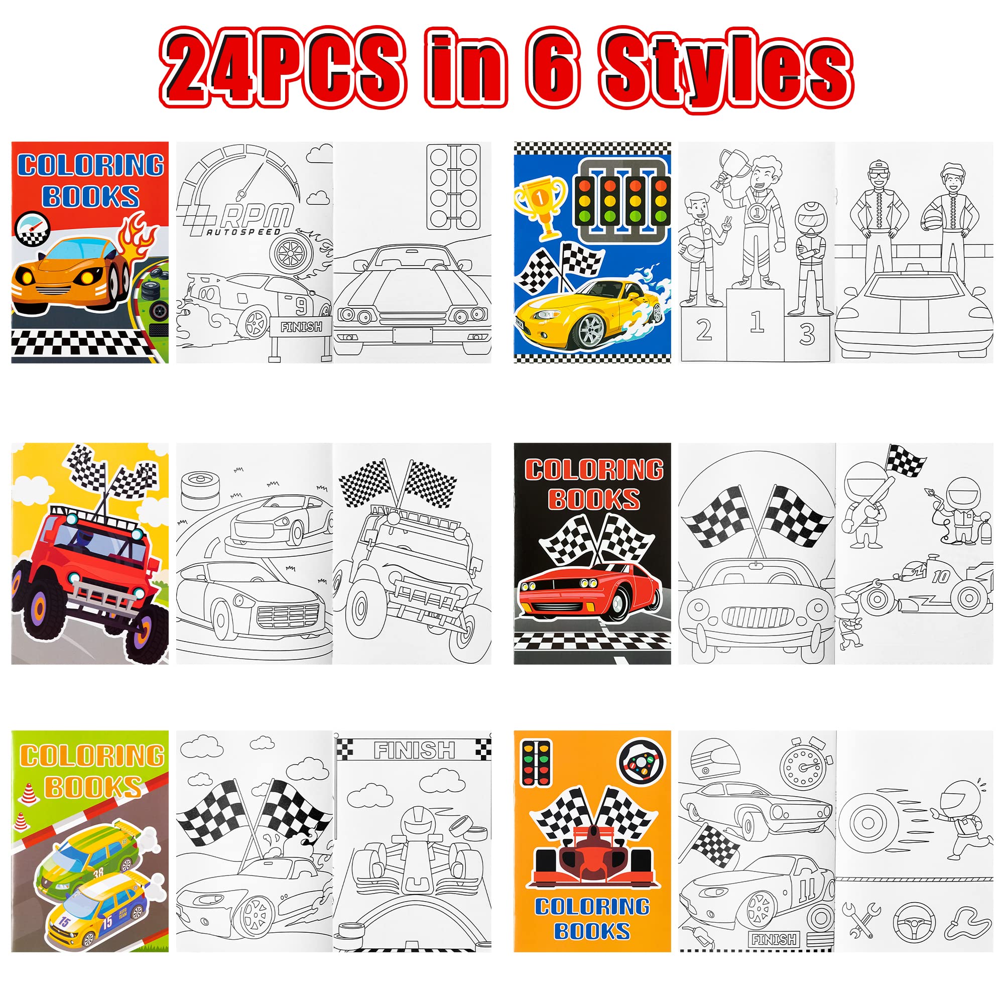 JAPBOR Fall Scarecrow Coloring Books - 24PCS Mini Autumn Scarecrows Color Book Bulk for Kids Party Favors, Thanksgiving Rustic Small Colouring Pages for Birthday Gifts Class Drawing Painting Game