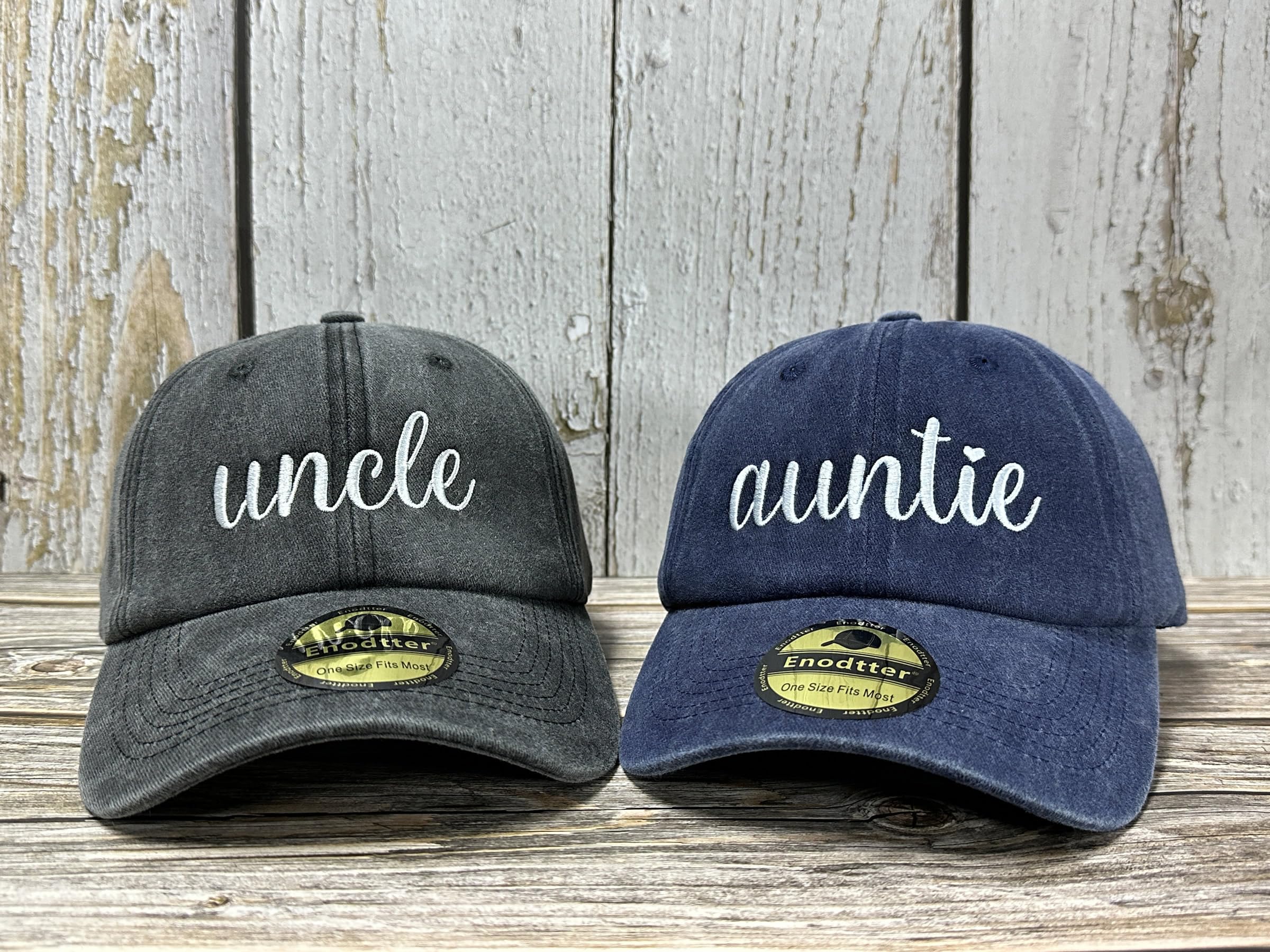 Embroidered Hats for Uncle Auntie Grandpa Grandma Mama Mini