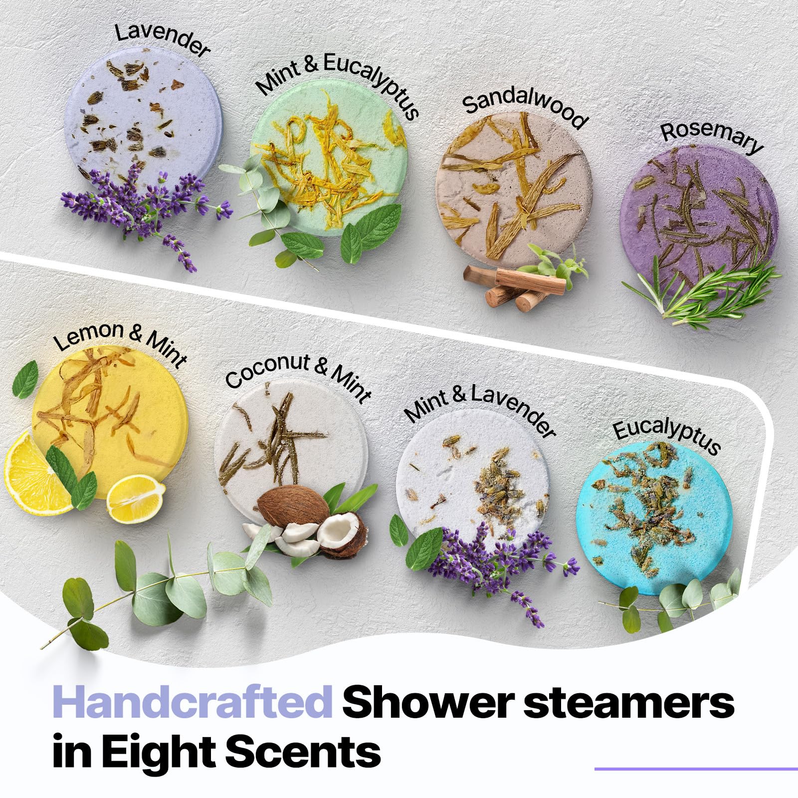 Shower Steamers Aromatherapy Birthday Gifts for Women - SWCANDY 8 Pcs Travel Essentials, Hotel Shower Spa Holidays Mom Wife Grandma Sister Her Self Care Relaxation with Natural Essential Oils Home