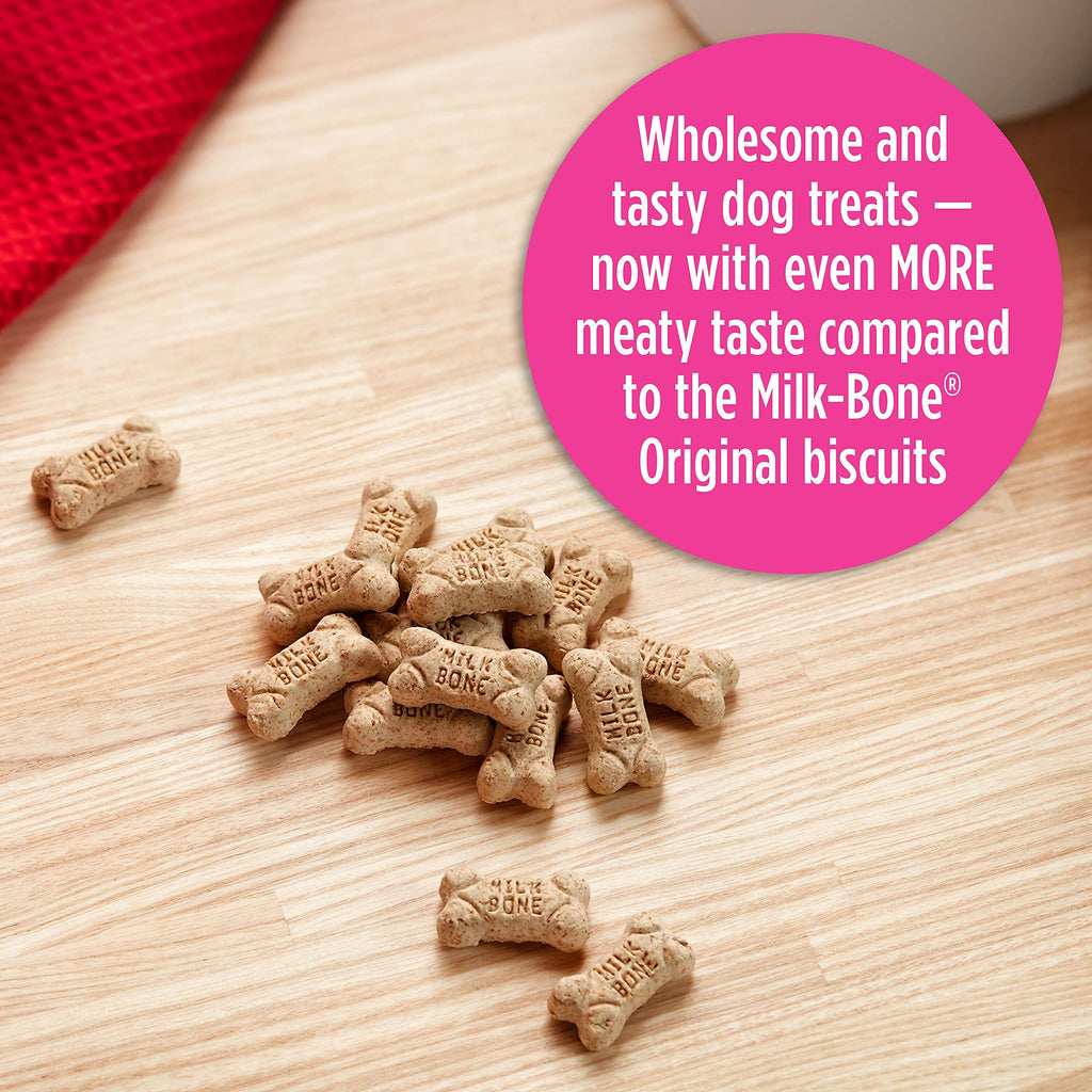 Milk-Bone Flavor Snacks Mini’s Dog Biscuits, Flavored Crunchy Dog Treats, 36 Oz. Canister