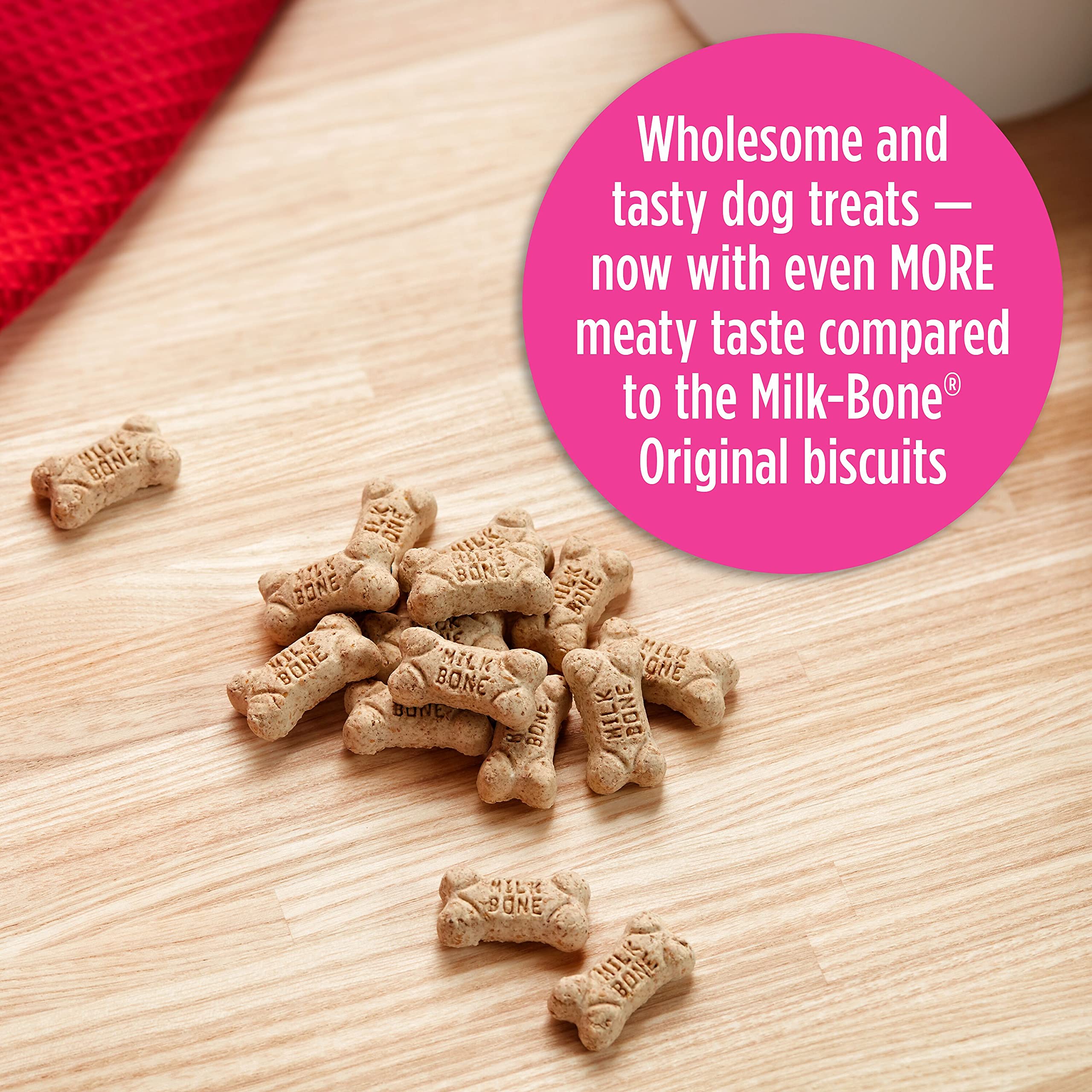 Milk-Bone Flavor Snacks Mini’s Dog Biscuits, Flavored Crunchy Dog Treats, 36 Oz. Canister